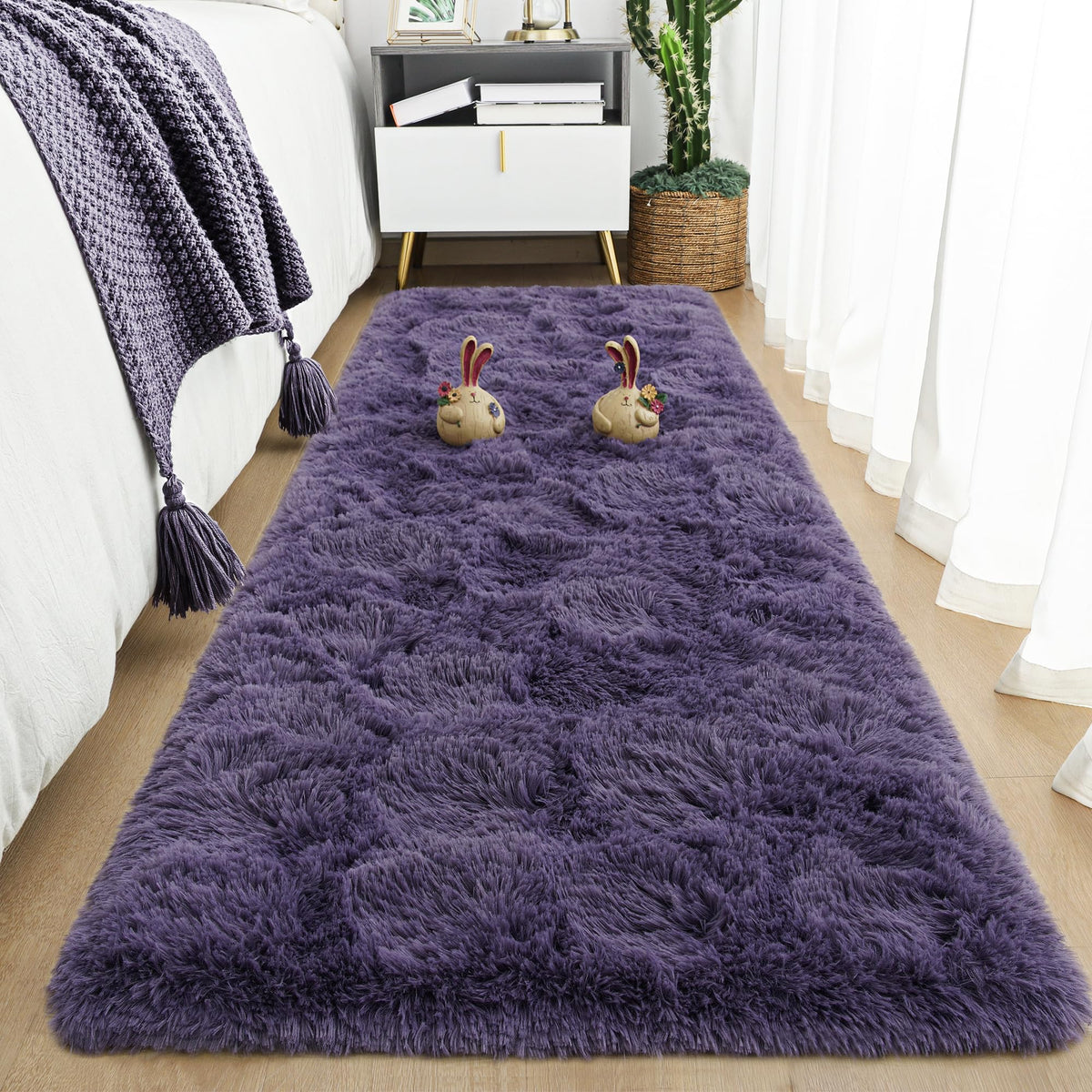 Tepook Fluffy Large Rugs for Living Room, 8x10 Area Rugs for Bedroom