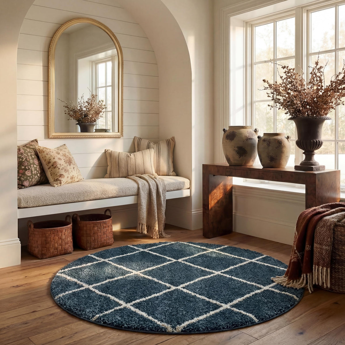 SAFAVIEH Hudson Shag Rug 8'x10', Soft Plush Moroccan Ivory & Beige SGH281D