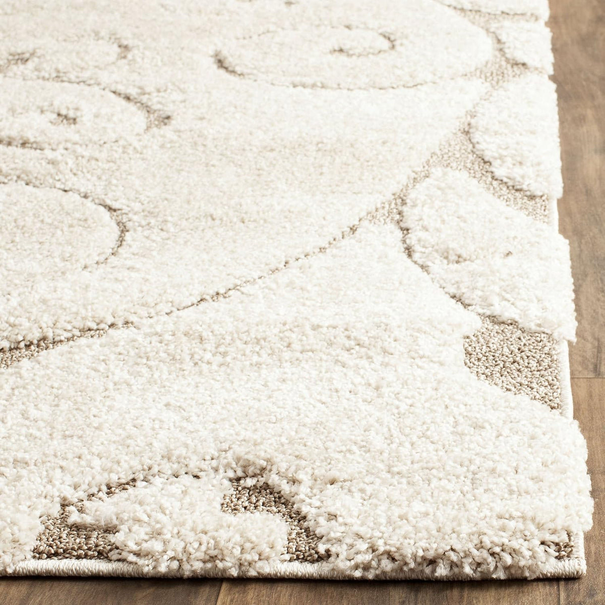 SAFAVIEH Florida Shag Rug 8'x10', Soft Plush Cream & Beige SG455-1113