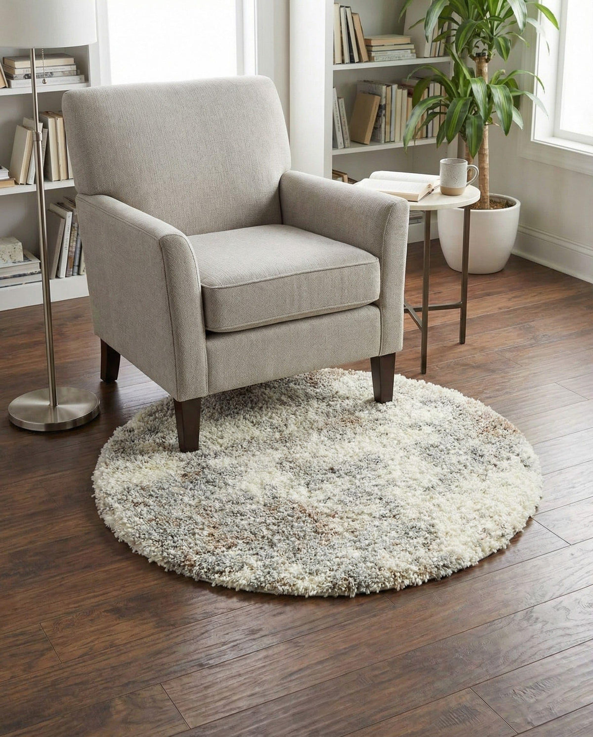 Rugs.com - Soft Touch Shag Rug – 7' 1 x 10' Khaki Shag Rug – Plush Easy-Clean Area Rug, Ideal for Bedrooms, Living Rooms, and Offices