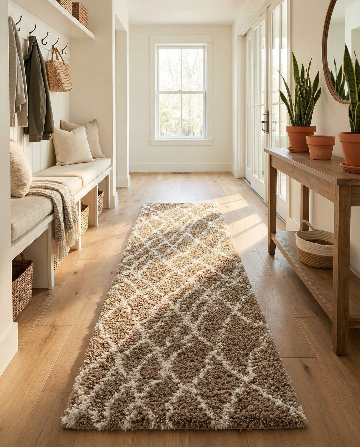 Rugs.com - Soft Touch Shag Rug – 6' 1 x 9' Sage Green Plush Shag Rug – Ultra Soft High Pile Area Rug for Bedroom, Living Room, and Home Office