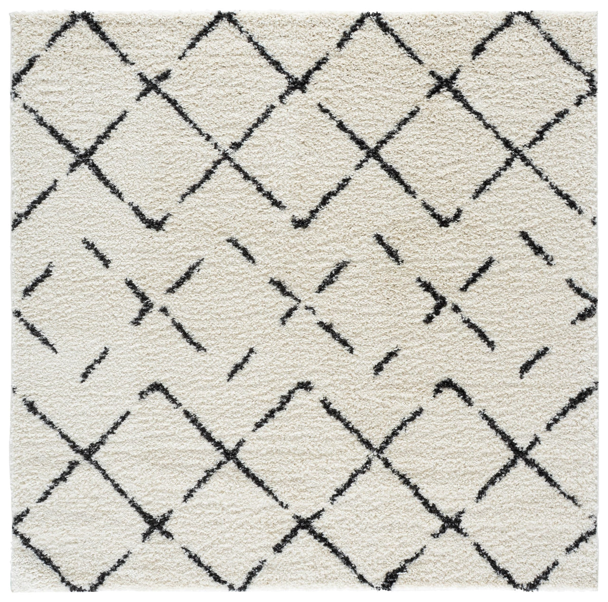 SAFAVIEH Arizona Shag Rug 5'1"x7'6", Soft Plush Ivory & Beige ASG743A