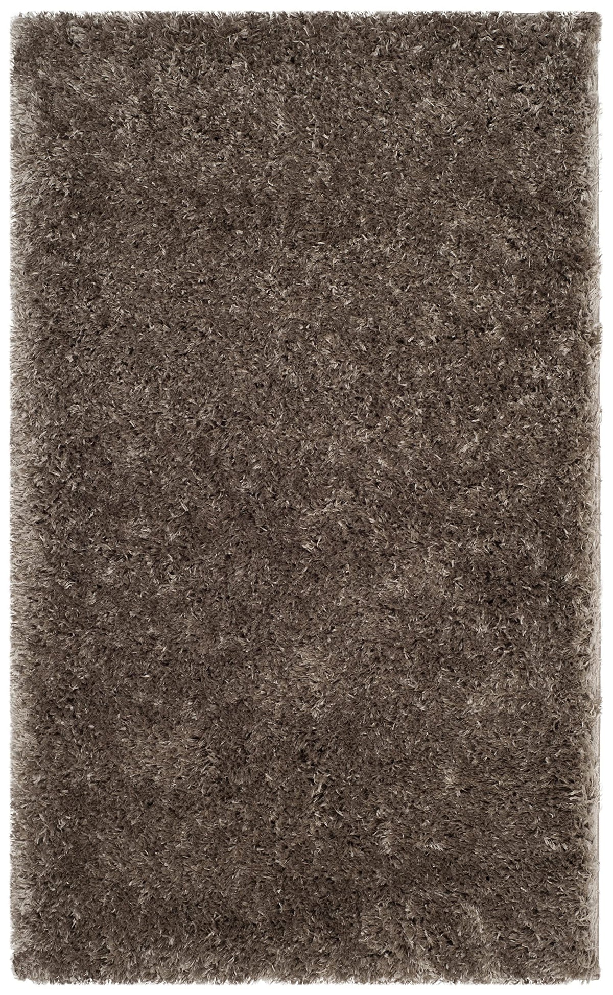 SAFAVIEH Polar Shag Collection Area Rug - 4' Round, Light Beige, Solid Glam Design, Non-Shedding & Easy Care, 3-inch Thick Ideal for High Traffic Areas in Living Room, Bedroom (PSG800A)