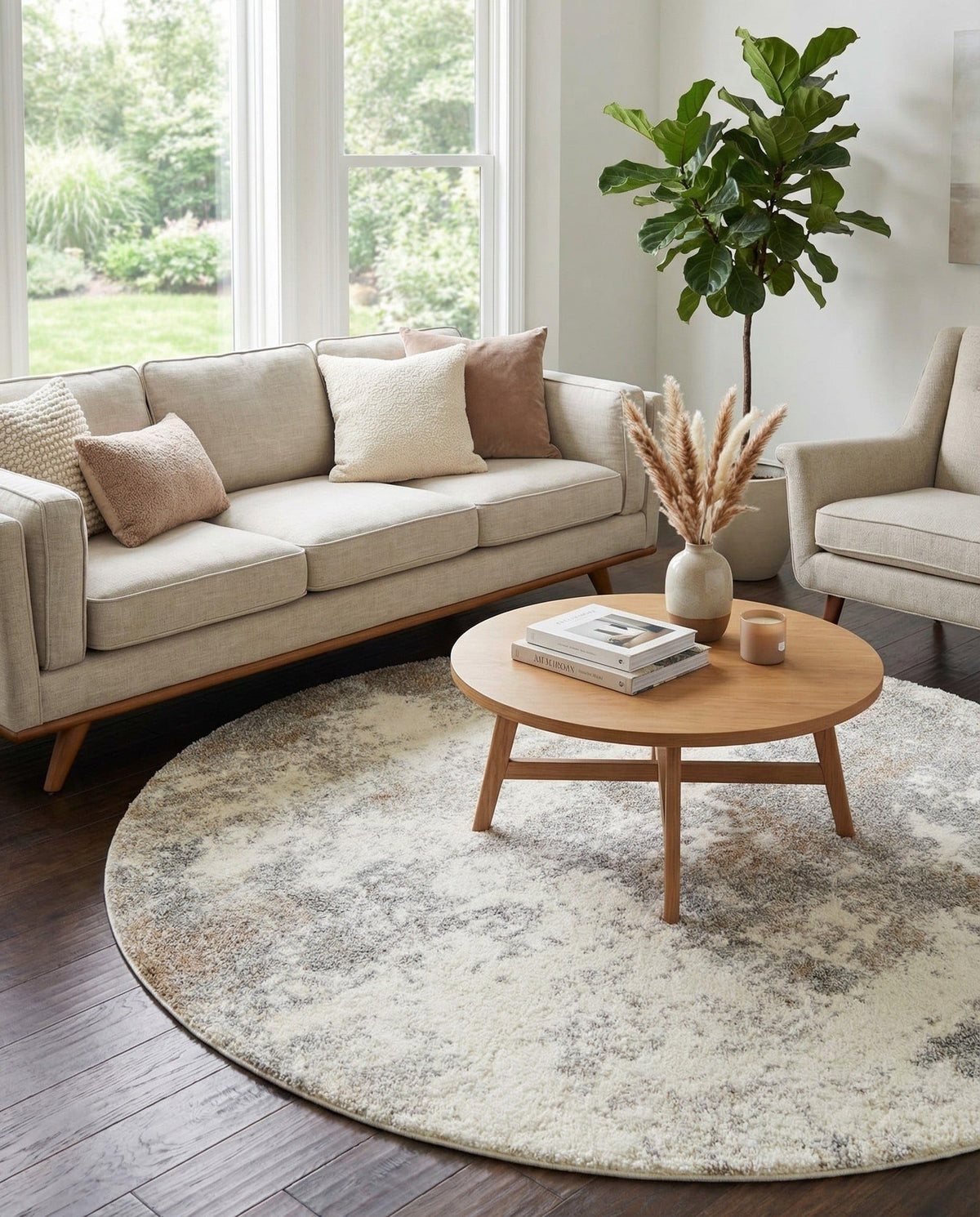 Rugs.com - Soft Touch Shag Rug – 7' 1 x 10' Khaki Shag Rug – Plush Easy-Clean Area Rug, Ideal for Bedrooms, Living Rooms, and Offices