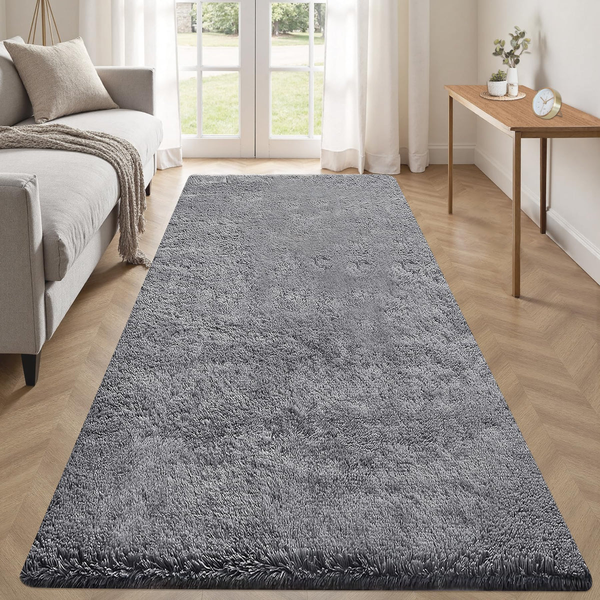 8x10 Area Rugs for Living Room: Fluffy Shag Soft Washable Rug Large Fuzzy Plush Indoor Carpet for Bedroom Nursery Playroom Kids Girls Boys Room (Camel, 8'x10')