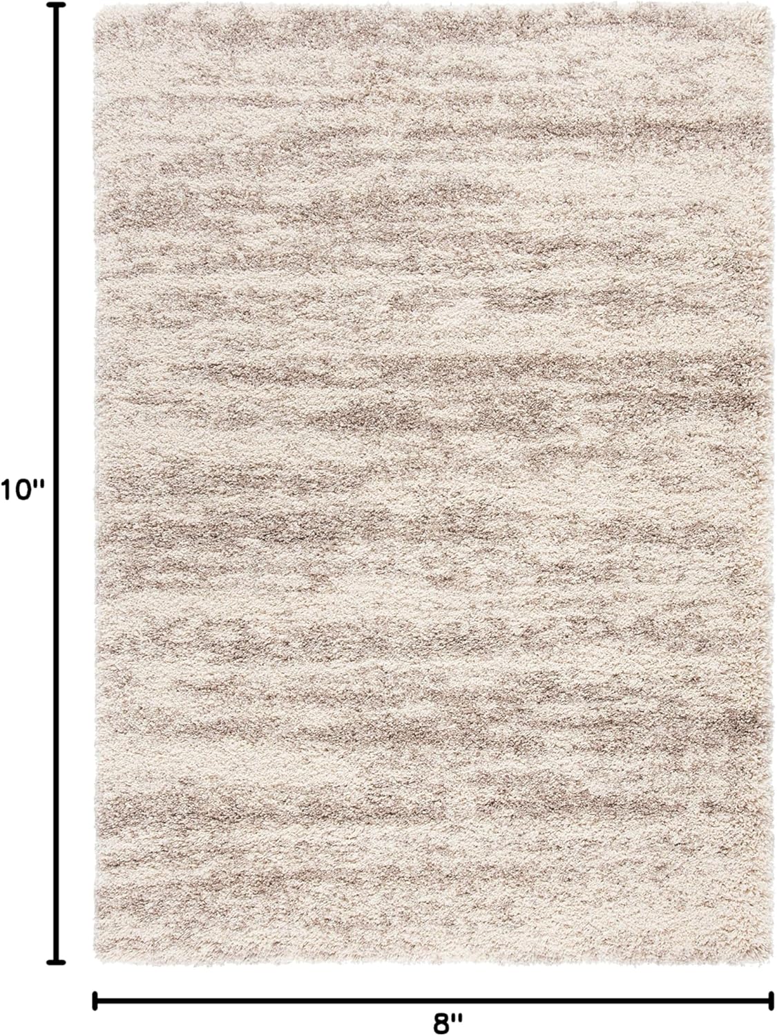 SAFAVIEH Hudson Shag Rug 8x10, Large Ivory & Beige SGH206B