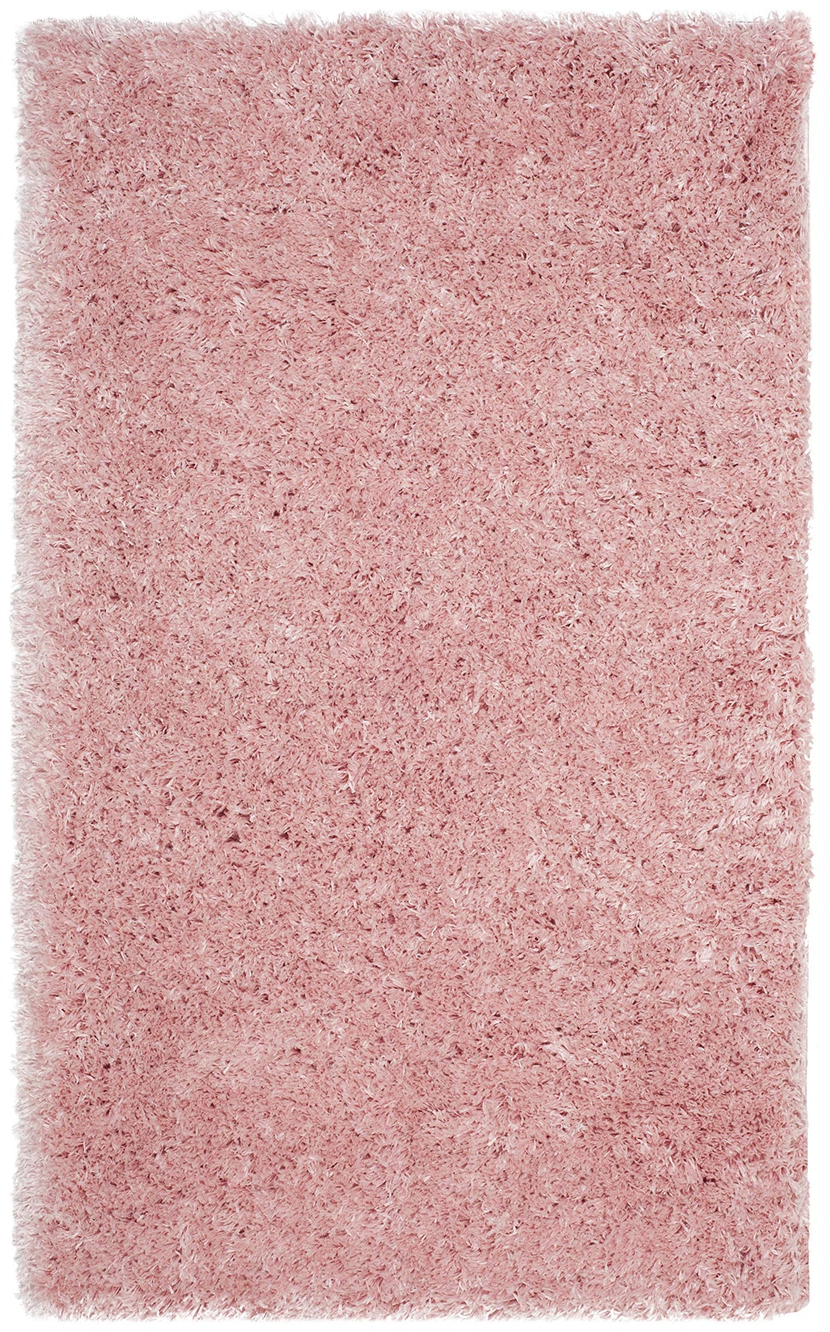 SAFAVIEH Polar Shag Collection Area Rug - 4' Round, Light Beige, Solid Glam Design, Non-Shedding & Easy Care, 3-inch Thick Ideal for High Traffic Areas in Living Room, Bedroom (PSG800A)