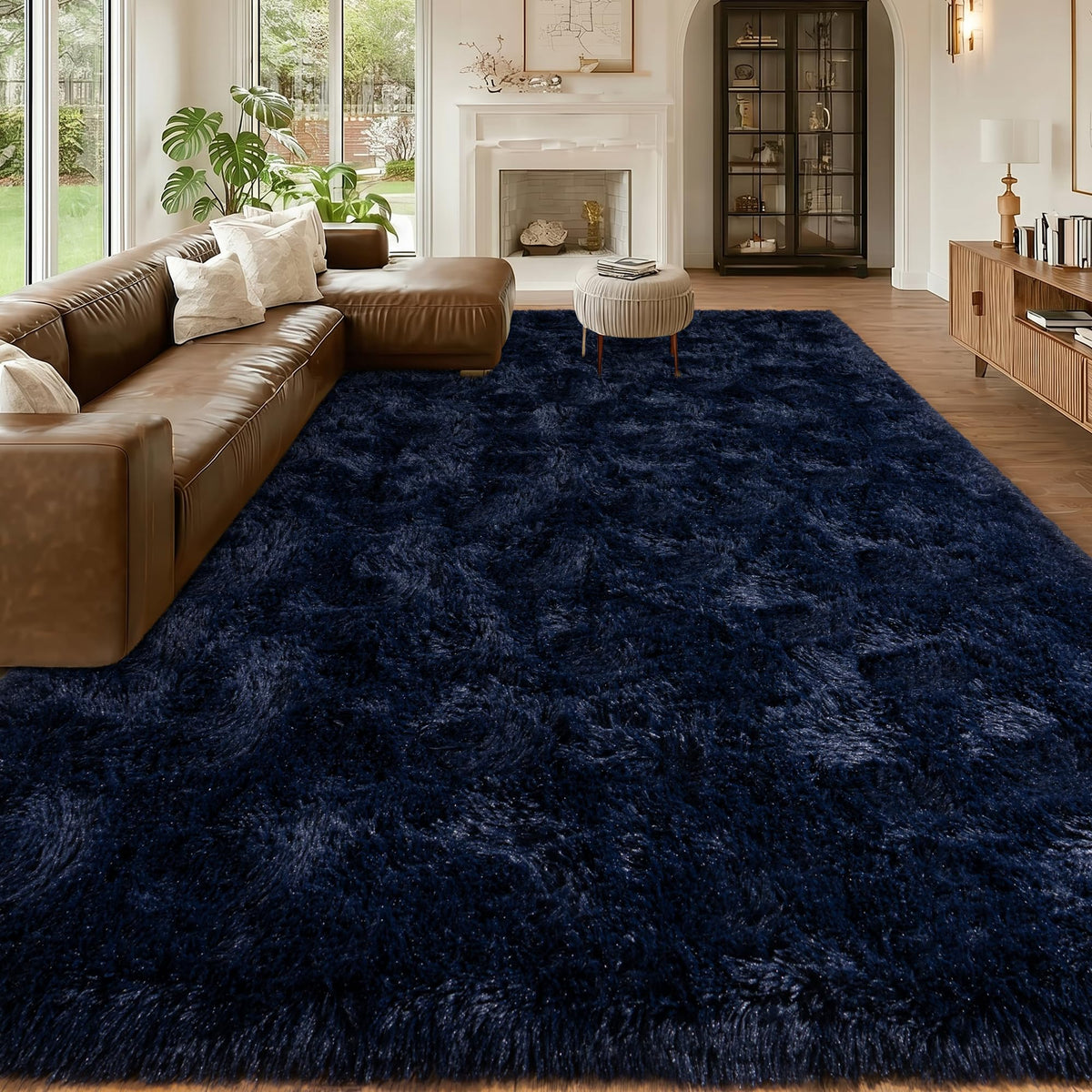 Mugorn 8x10 Area Rugs for Living Room, Large Fluffy Cream White Rugs