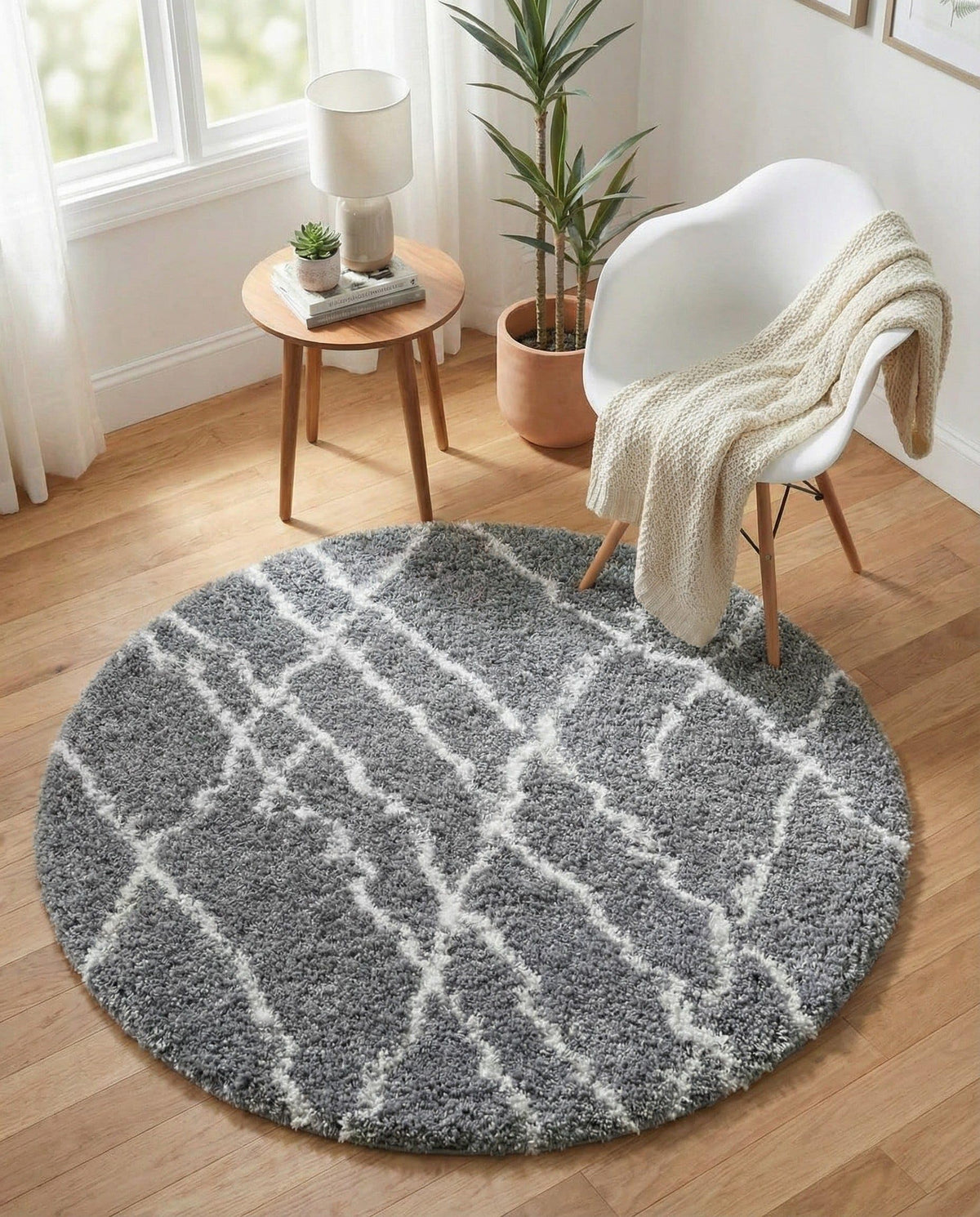 Rugs.com - Soft Touch Shag Rug – 6' 1 x 9' Sage Green Plush Shag Rug – Ultra Soft High Pile Area Rug for Bedroom, Living Room, and Home Office