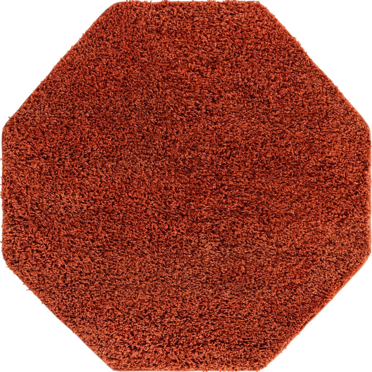 Unique Loom Solid Shag Collection Area Rug (8' x 10' Rectangle, Sandy Brown)