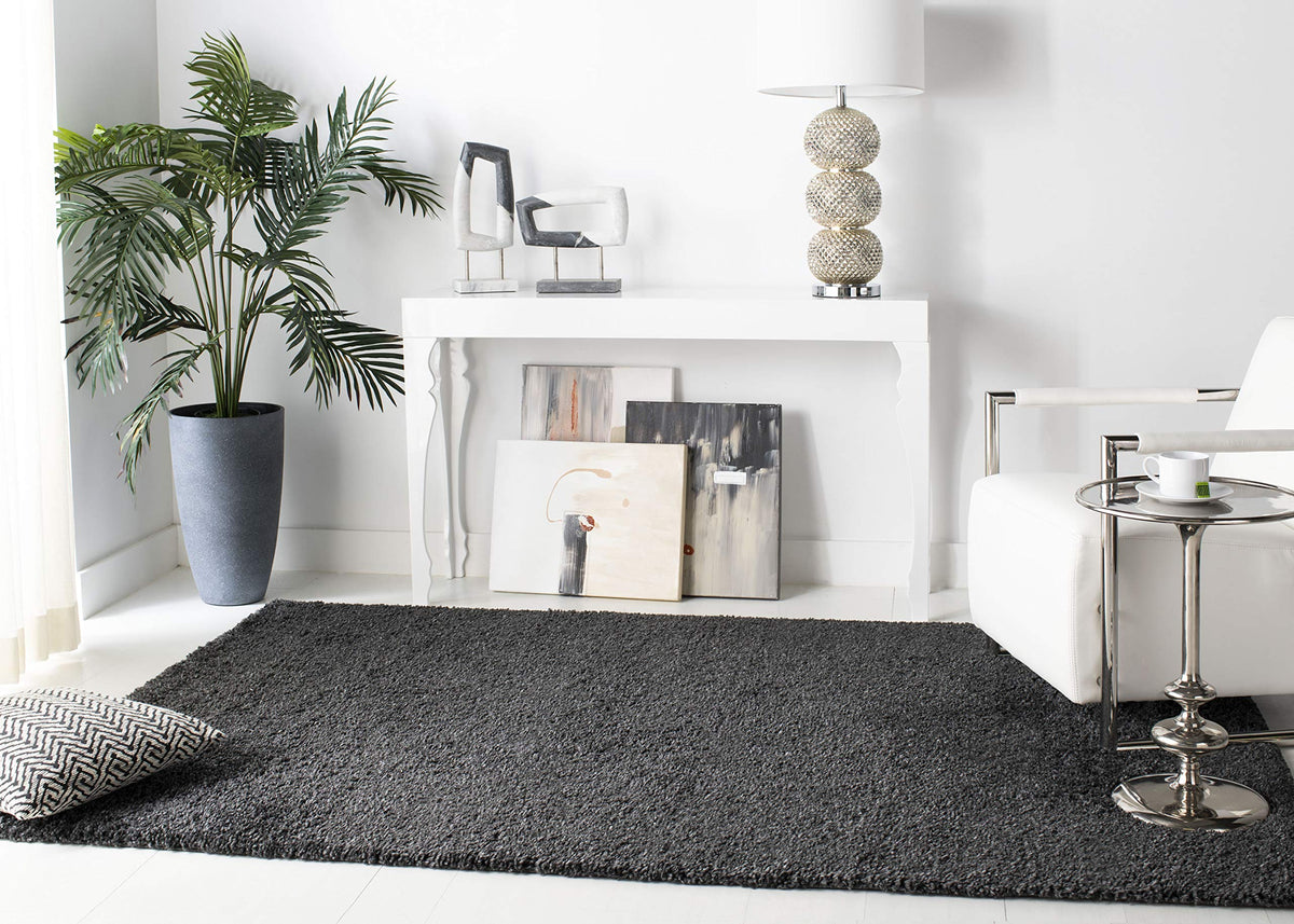 SAFAVIEH August Shag Rug 8'x10', Soft Plush Modern Ivory AUG900C