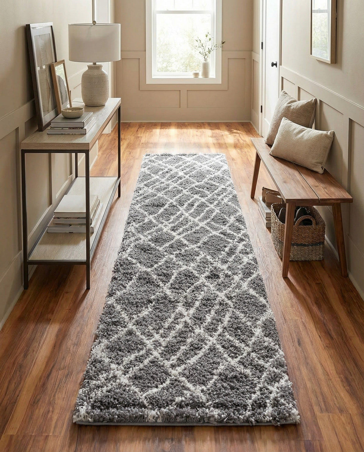 Rugs.com - Soft Touch Shag Rug – 6' 1 x 9' Sage Green Plush Shag Rug – Ultra Soft High Pile Area Rug for Bedroom, Living Room, and Home Office