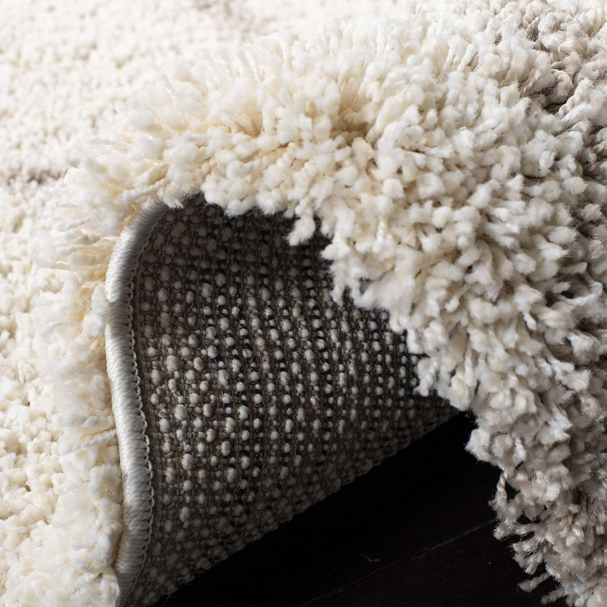 SAFAVIEH Hudson Shag Rug 8'x10', Soft Plush Moroccan Ivory & Beige SGH281D