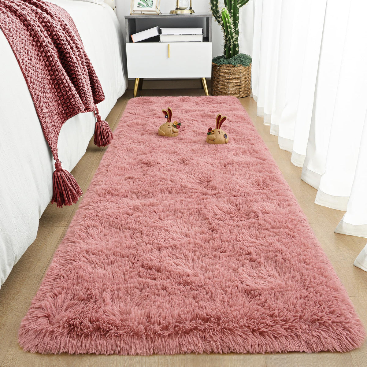 Tepook Fluffy Large Rugs for Living Room, 8x10 Area Rugs for Bedroom