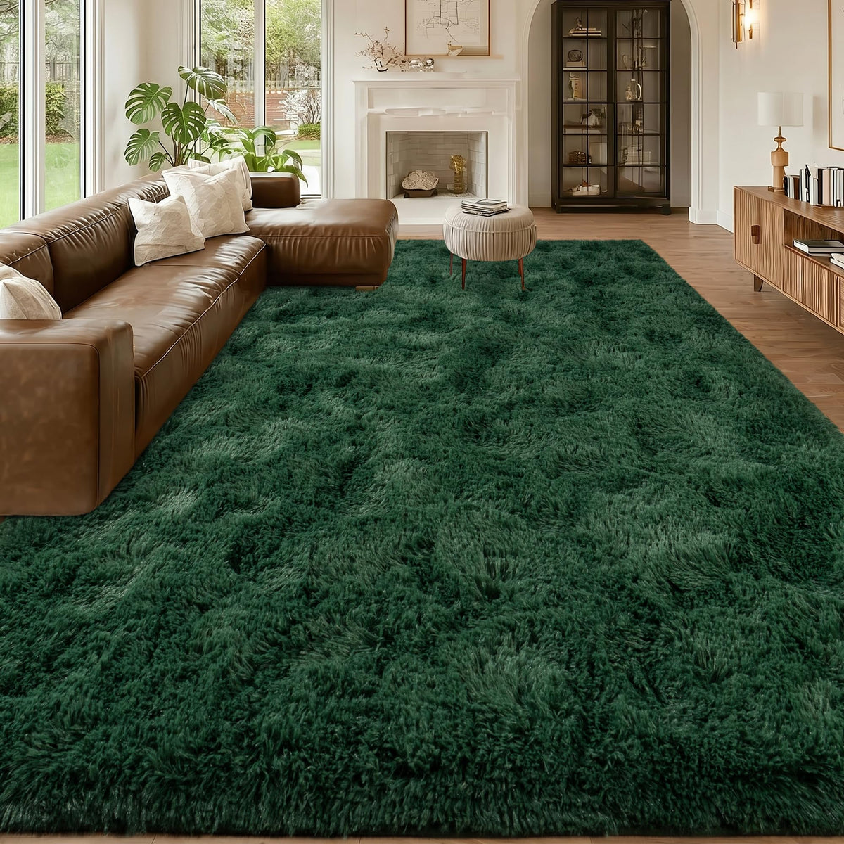 Mugorn 8x10 Area Rugs for Living Room, Large Fluffy Cream White Rugs