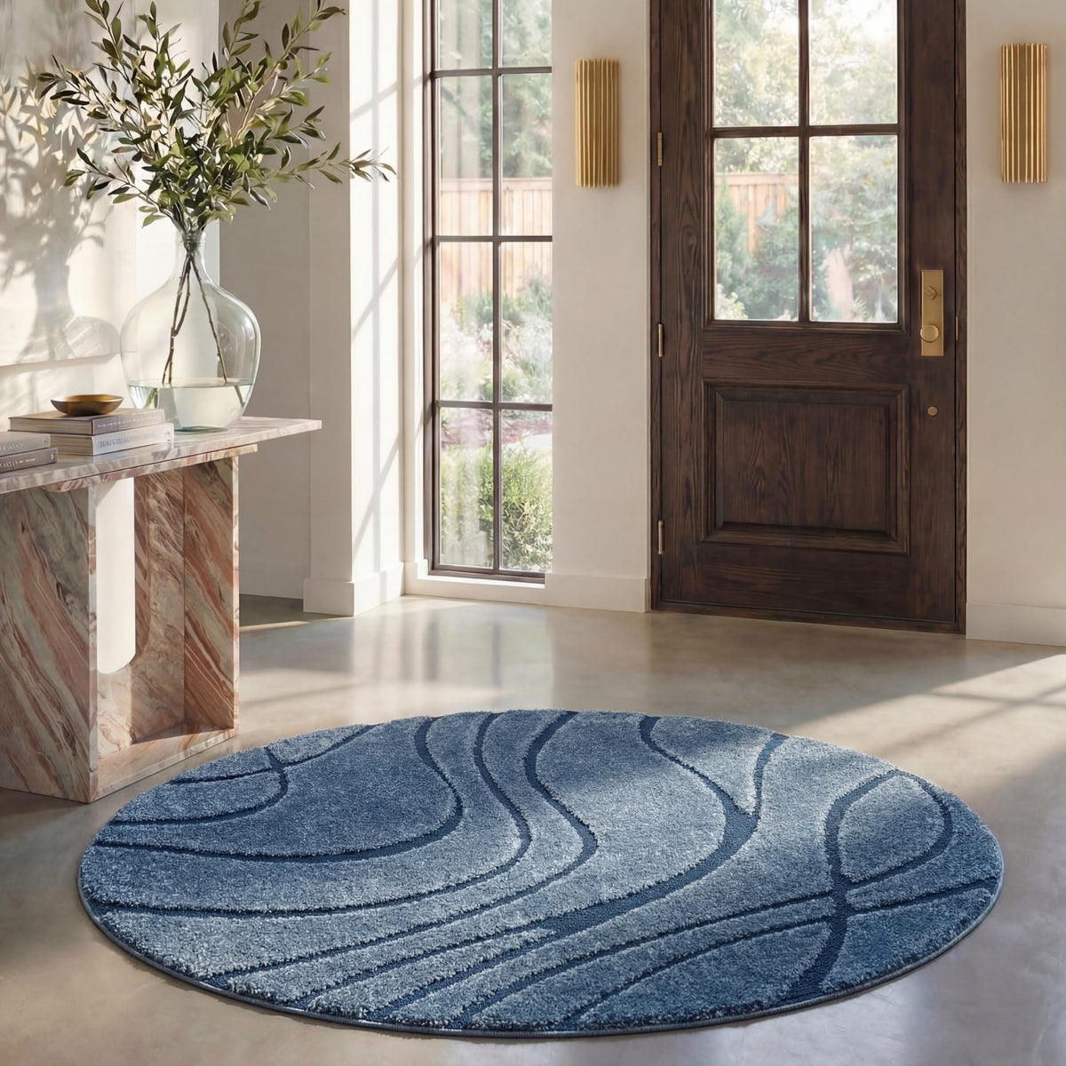 SAFAVIEH Florida Shag Rug 6'x9', Soft Plush Modern Cream & Beige SG471-1113