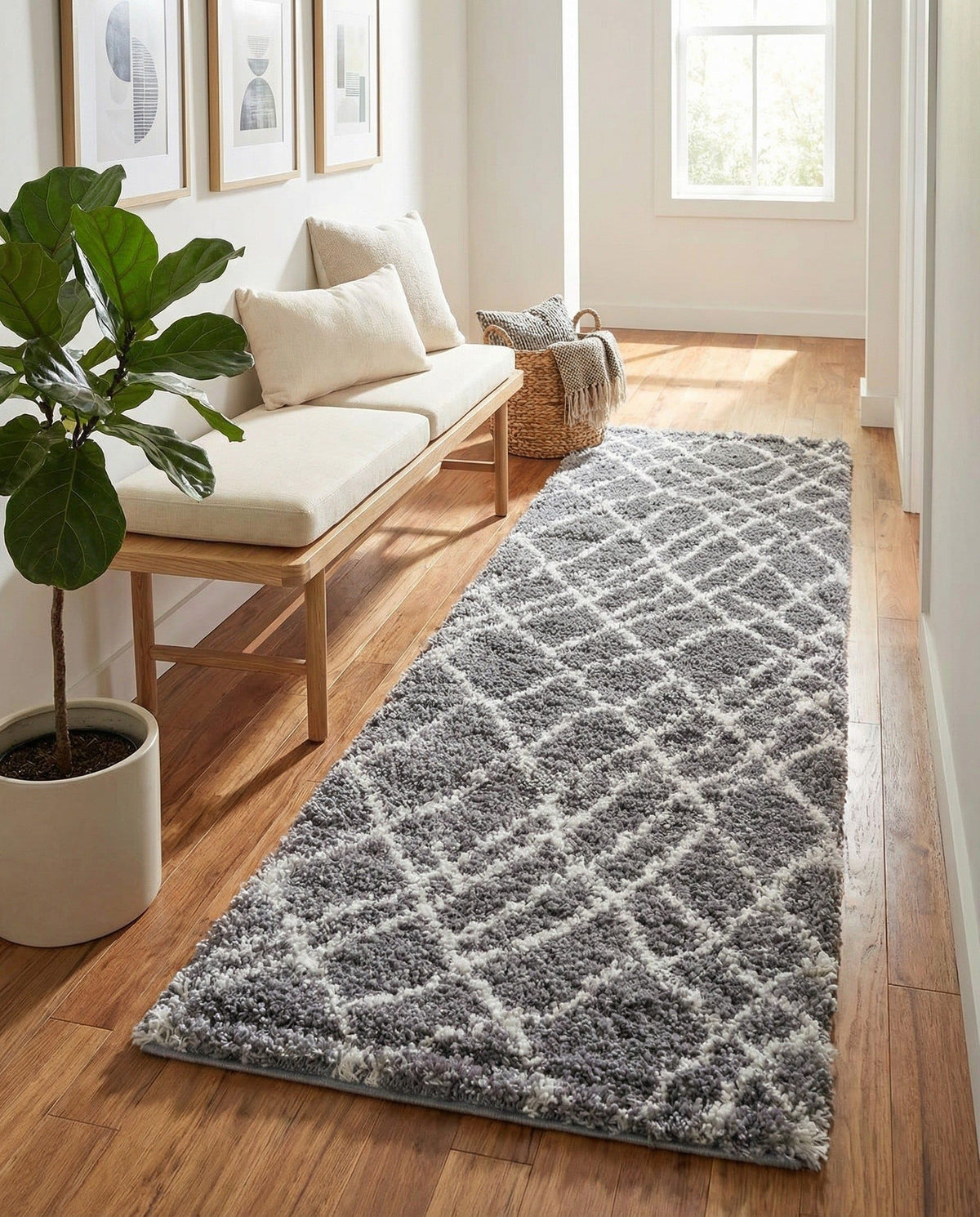 Rugs.com - Soft Touch Shag Rug – 6' 1 x 9' Sage Green Plush Shag Rug – Ultra Soft High Pile Area Rug for Bedroom, Living Room, and Home Office
