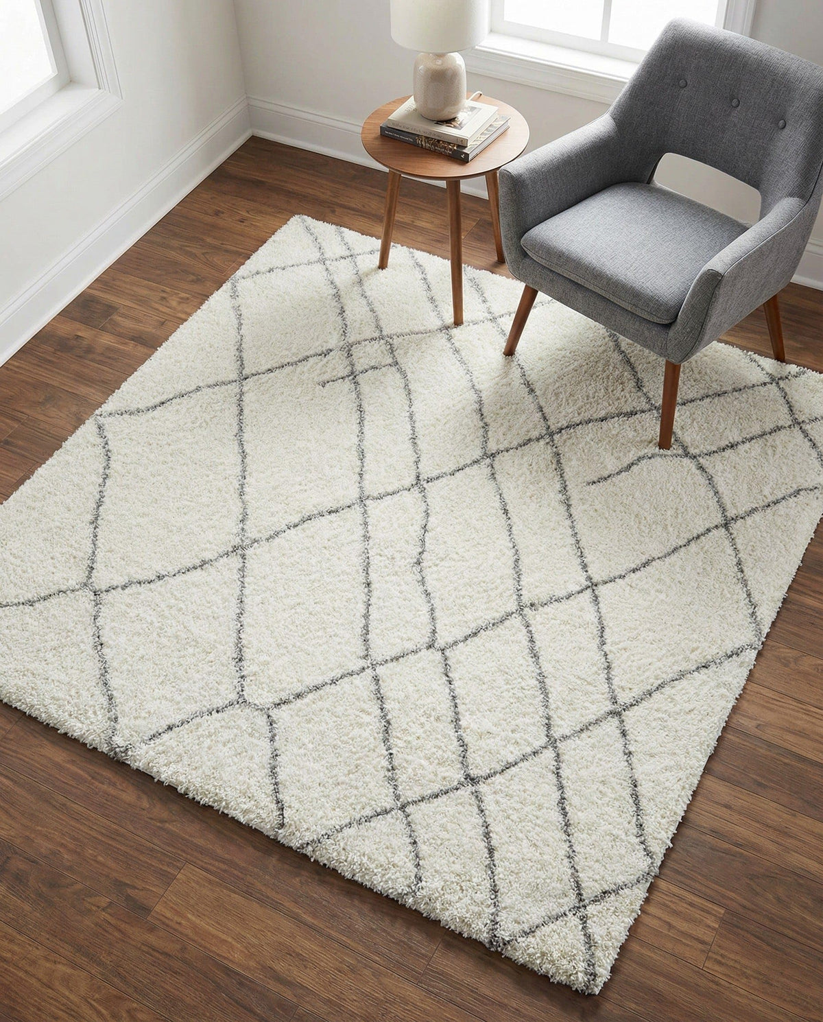 Rugs.com - Soft Touch Shag Rug – 6' 1 x 9' Sage Green Plush Shag Rug – Ultra Soft High Pile Area Rug for Bedroom, Living Room, and Home Office