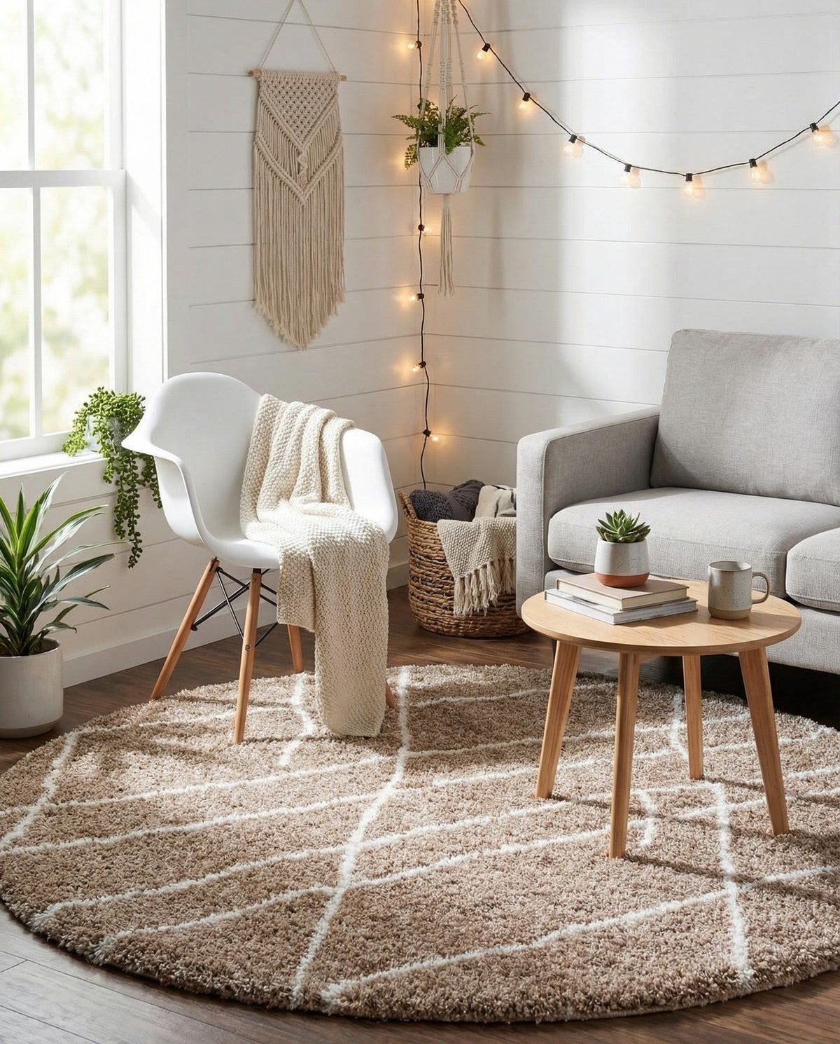 Rugs.com - Soft Touch Shag Rug – 6' 1 x 9' Sage Green Plush Shag Rug – Ultra Soft High Pile Area Rug for Bedroom, Living Room, and Home Office