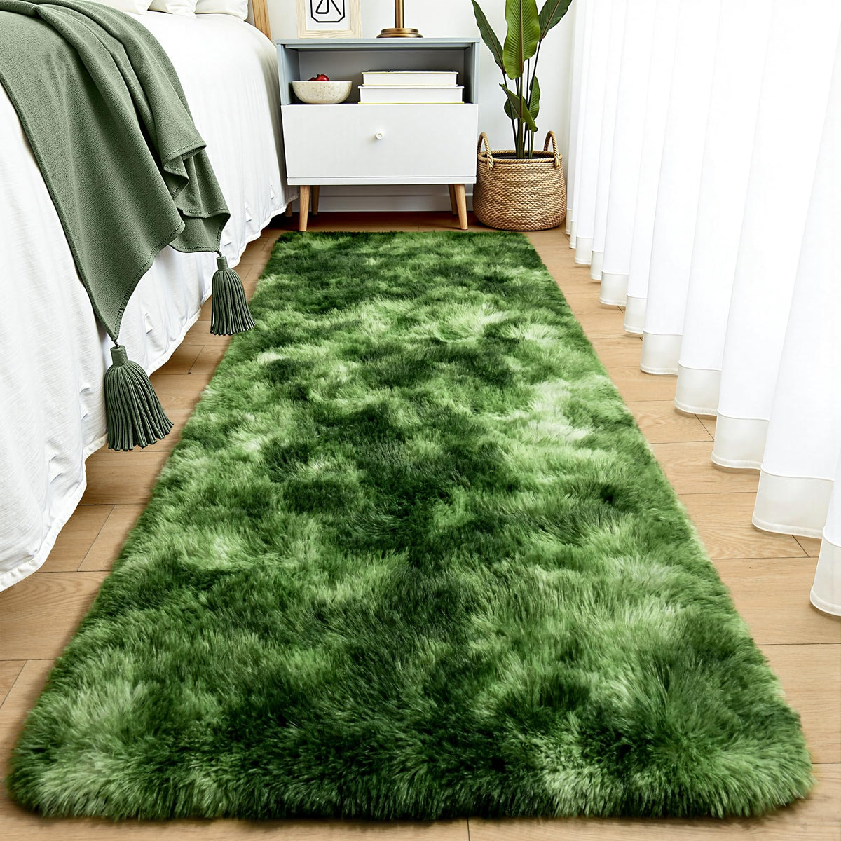 Tepook Fluffy Large Rugs for Living Room, 8x10 Area Rugs for Bedroom