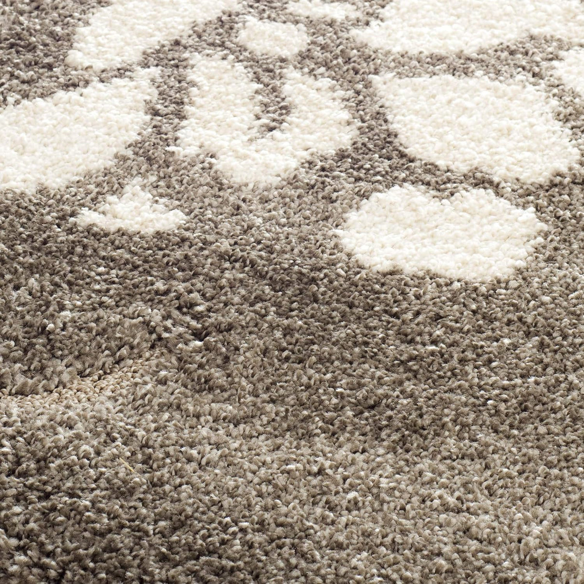 SAFAVIEH Area Rug 8x10 - Florida Shag Collection - Large - Smoke & Beige, Floral Design, Non-Shedding & Easy Cleaning, Plush Thick Pile, Ideal for Living Room, Bedroom, Dining Space (SG464-7913)