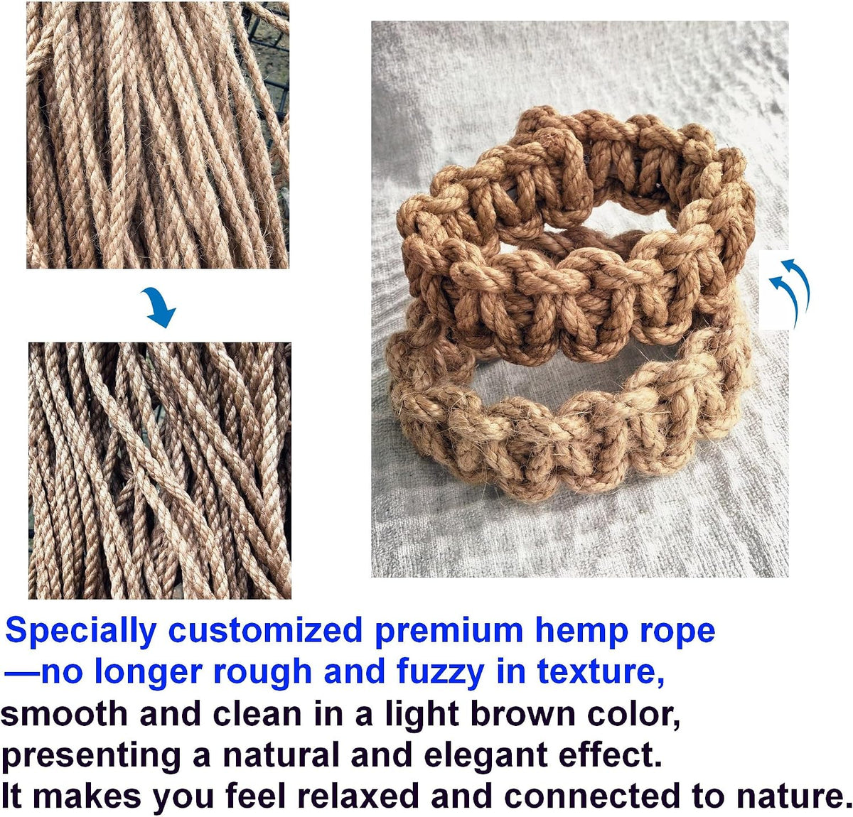 Braided Outdoor Curtain Tiebacks for Drapes, Rustic Curtain holdbacks 4 Pack, Handmade Decorative Curtain Ties for Sheer/Light Weight Drapes of Home Office Bedroom Window