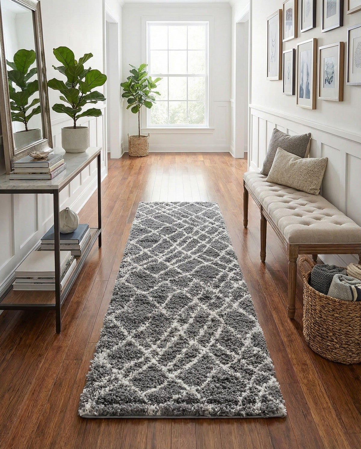 Rugs.com - Soft Touch Shag Rug – 6' 1 x 9' Sage Green Plush Shag Rug – Ultra Soft High Pile Area Rug for Bedroom, Living Room, and Home Office