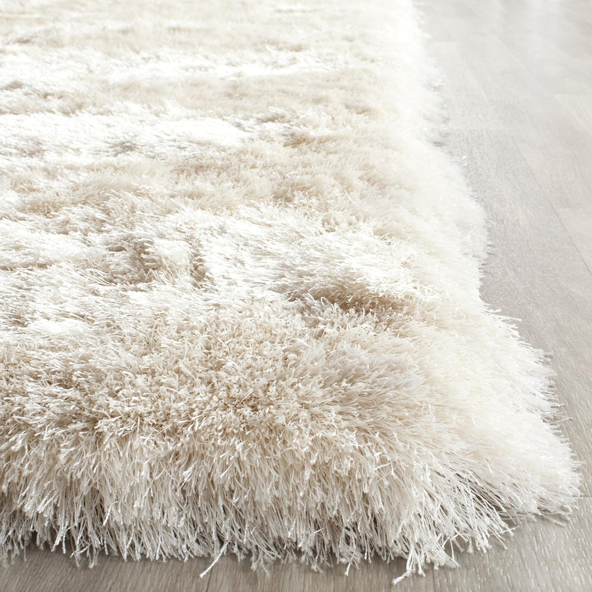 SAFAVIEH Paris Shag Rug 6'x9', Soft Plush Modern Ivory SG511-1212