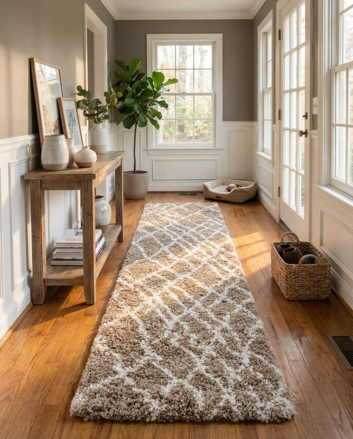 Rugs.com - Soft Touch Shag Rug – 6' 1 x 9' Sage Green Plush Shag Rug – Ultra Soft High Pile Area Rug for Bedroom, Living Room, and Home Office