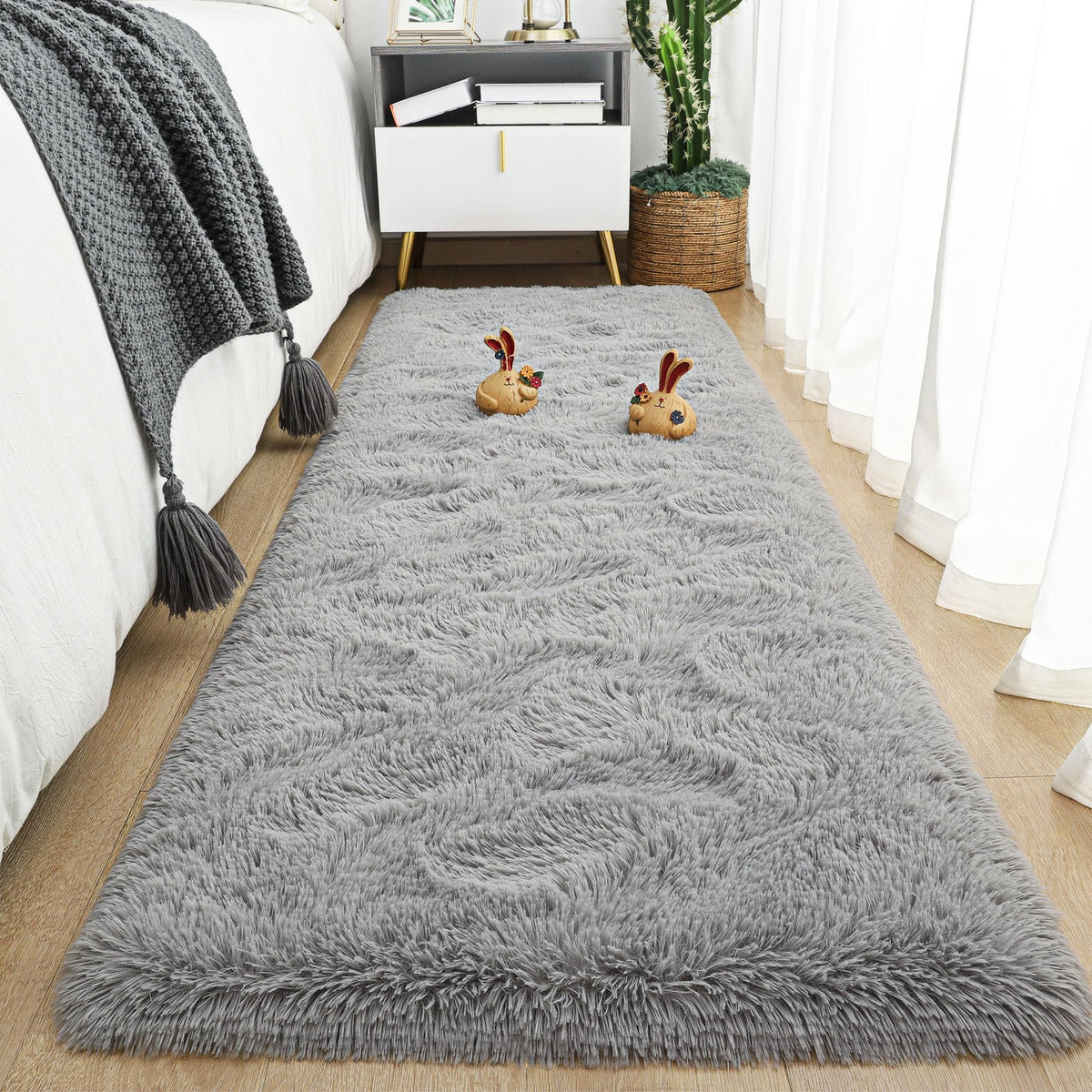 Tepook Fluffy Large Rugs for Living Room, 8x10 Area Rugs for Bedroom