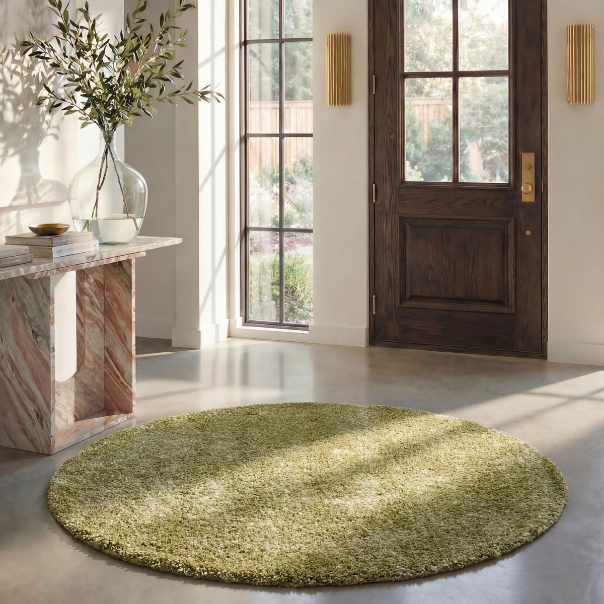SAFAVIEH Area Rug 8x10 - California Shag Collection - Large - Beige, Non-Shedding & Easy to Clean, Ultra Plush Thick Pile, Ideal for Living Room, Bedroom, Dining Space (SG151-1313)