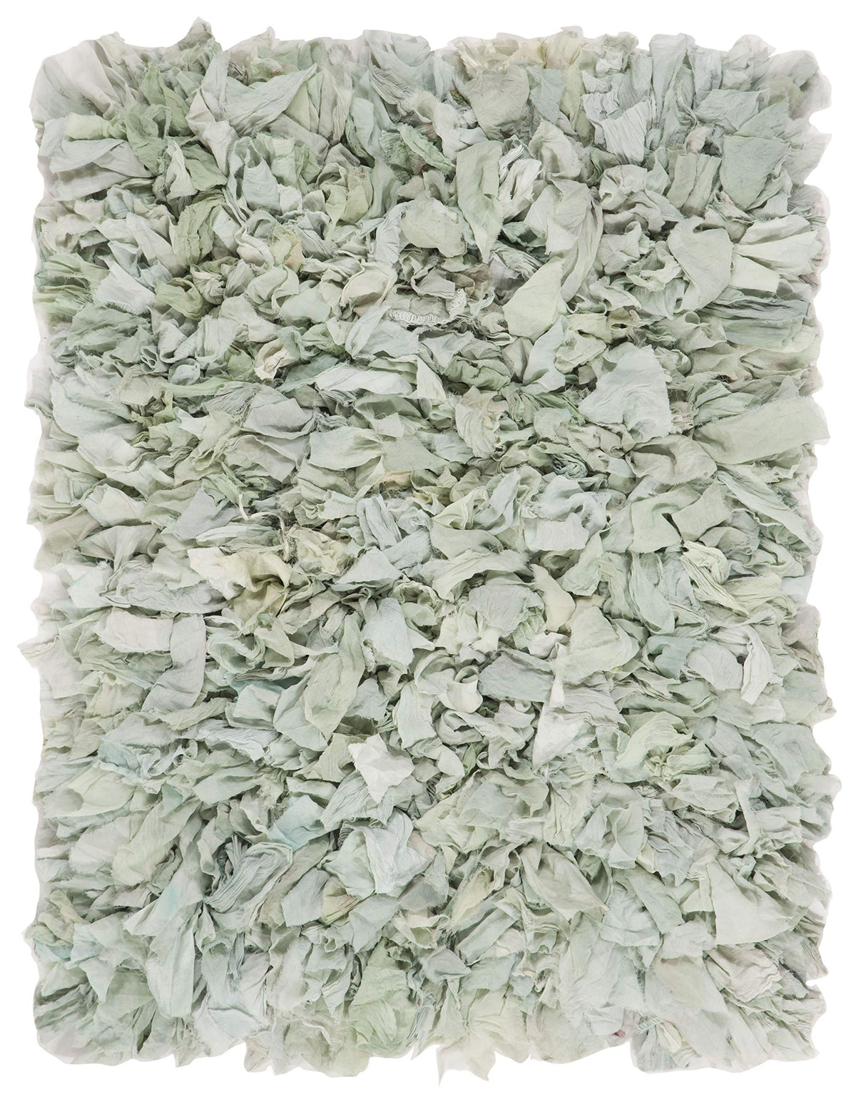 SAFAVIEH Rio Shag Collection Area Rug - 5' x 8', Creme, Handmade Decorative, 3.5-inch Thick Ideal for High Traffic Areas in Living Room, Bedroom (SG951W)