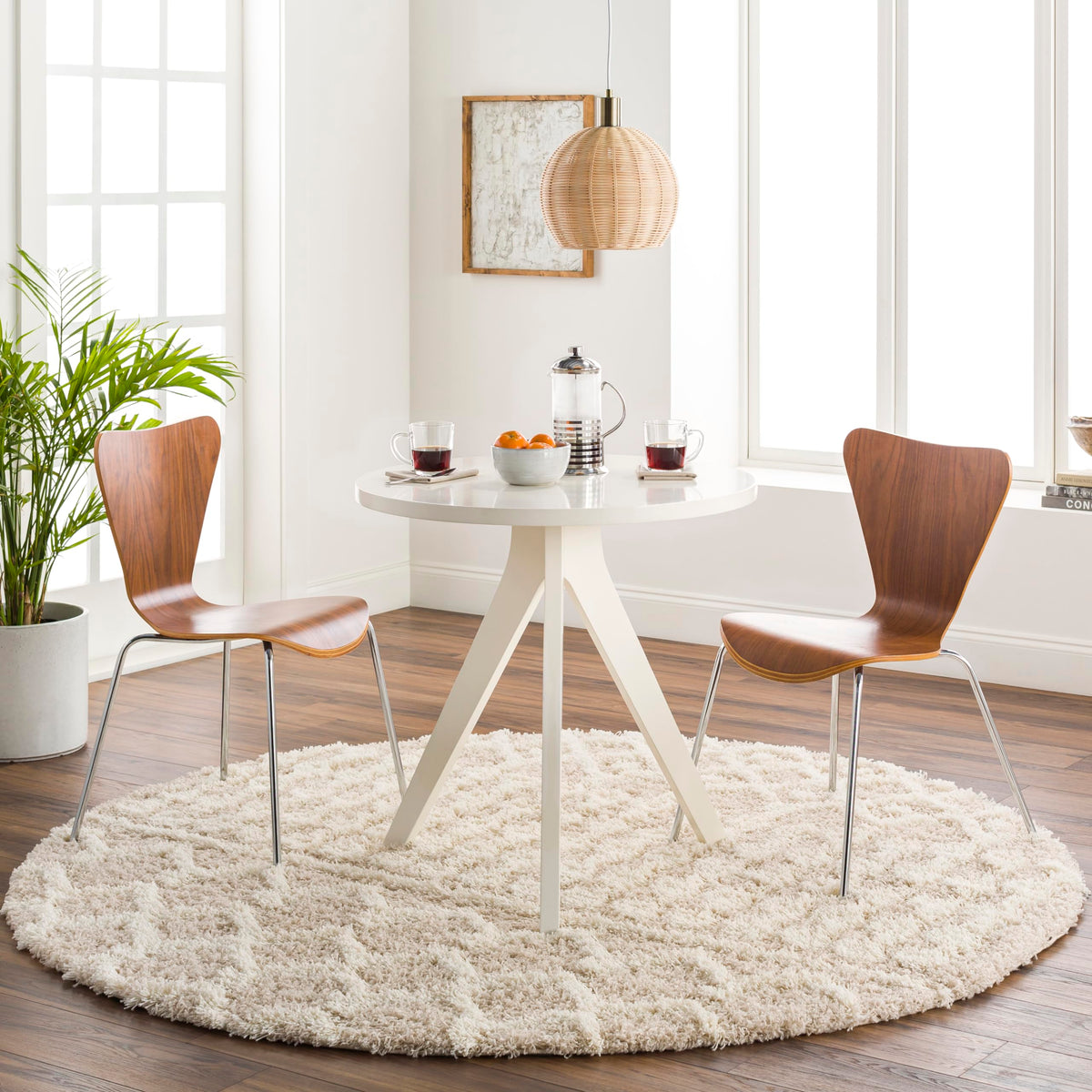 Livabliss Hapsburg Moroccan Shag Area Rug, 5'3" x 7'3", Beige