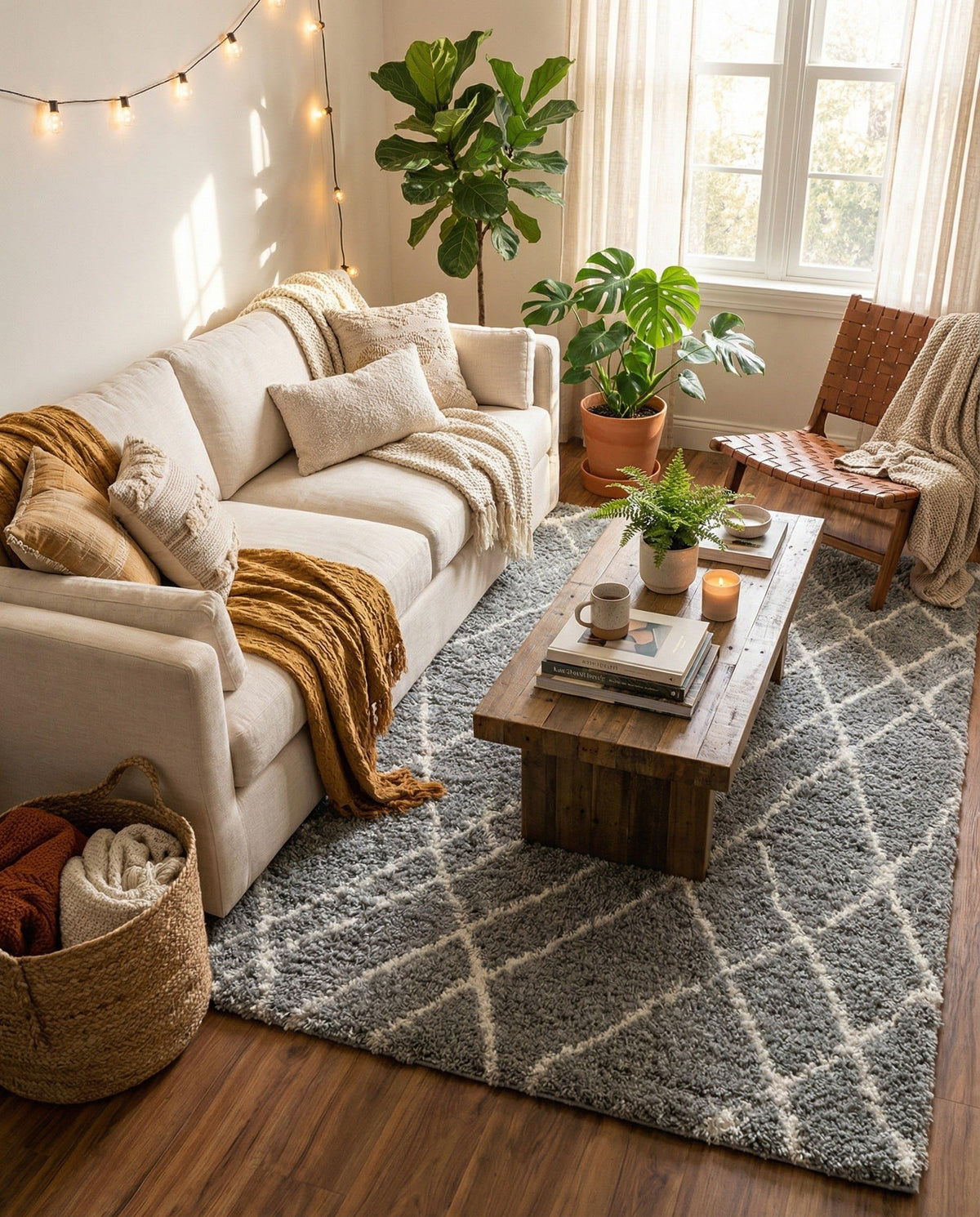 Rugs.com - Soft Touch Shag Rug – 6' 1 x 9' Sage Green Plush Shag Rug – Ultra Soft High Pile Area Rug for Bedroom, Living Room, and Home Office
