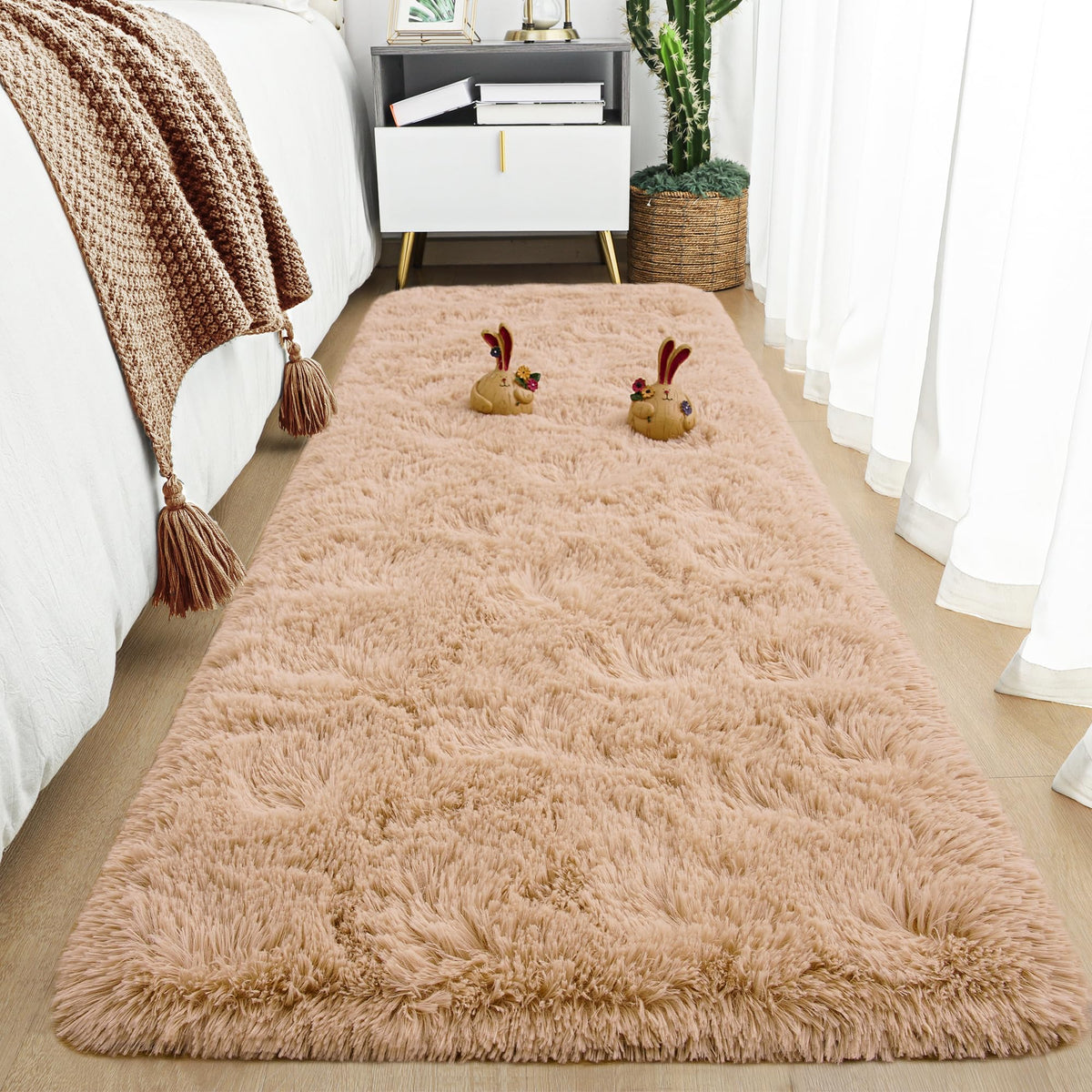 Tepook Fluffy Large Rugs for Living Room, 8x10 Area Rugs for Bedroom
