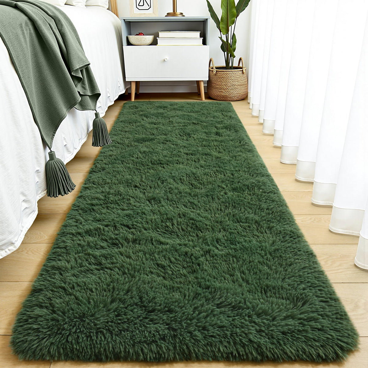 Tepook Fluffy Large Rugs for Living Room, 8x10 Area Rugs for Bedroom