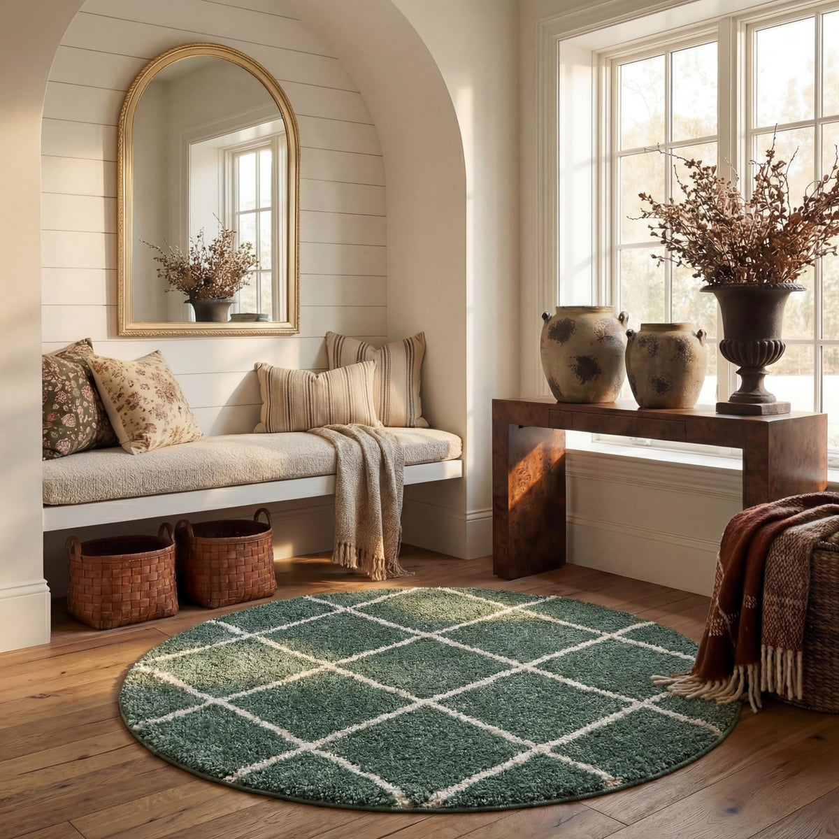 SAFAVIEH Hudson Shag Rug 8'x10', Soft Plush Moroccan Ivory & Beige SGH281D