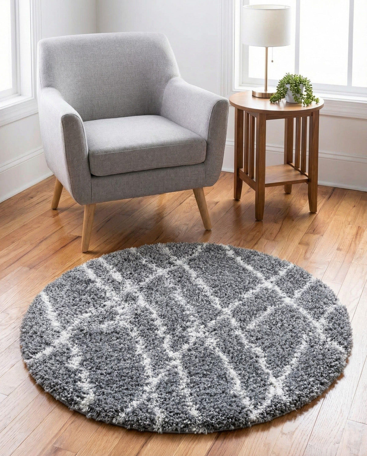 Rugs.com - Soft Touch Shag Rug – 6' 1 x 9' Sage Green Plush Shag Rug – Ultra Soft High Pile Area Rug for Bedroom, Living Room, and Home Office