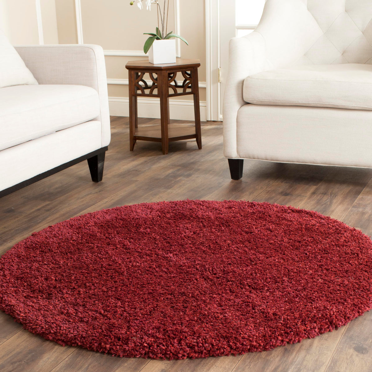 SAFAVIEH California Shag Collection Area Rug - 8' x 10', Ivory, Non-Shedding & Easy to Clean, Ultra Plush Thick Pile, Ideal for Living Room, Bedroom, Dining Space (SG151-1212)