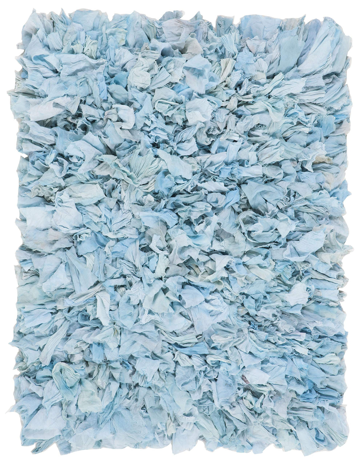 SAFAVIEH Rio Shag Collection Area Rug - 5' x 8', Creme, Handmade Decorative, 3.5-inch Thick Ideal for High Traffic Areas in Living Room, Bedroom (SG951W)
