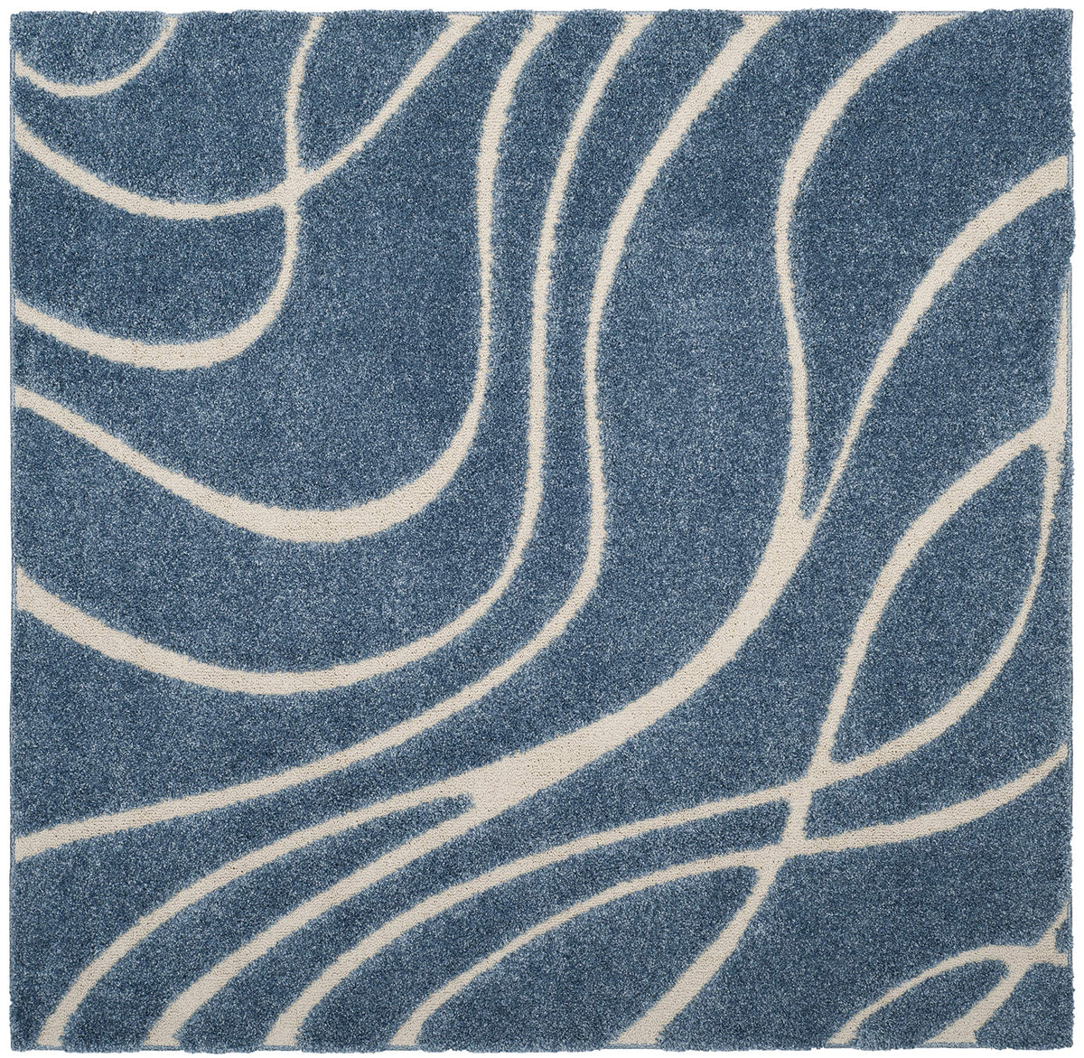 SAFAVIEH Florida Shag Rug 6'x9', Soft Plush Modern Cream & Beige SG471-1113