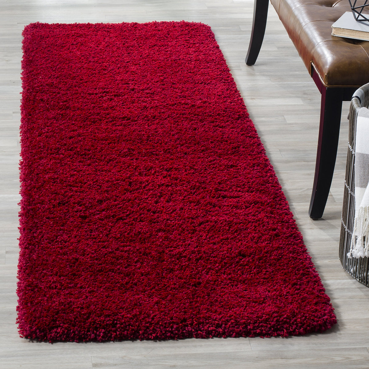 SAFAVIEH Area Rug 8x10 - California Shag Collection - Large - Beige, Non-Shedding & Easy to Clean, Ultra Plush Thick Pile, Ideal for Living Room, Bedroom, Dining Space (SG151-1313)