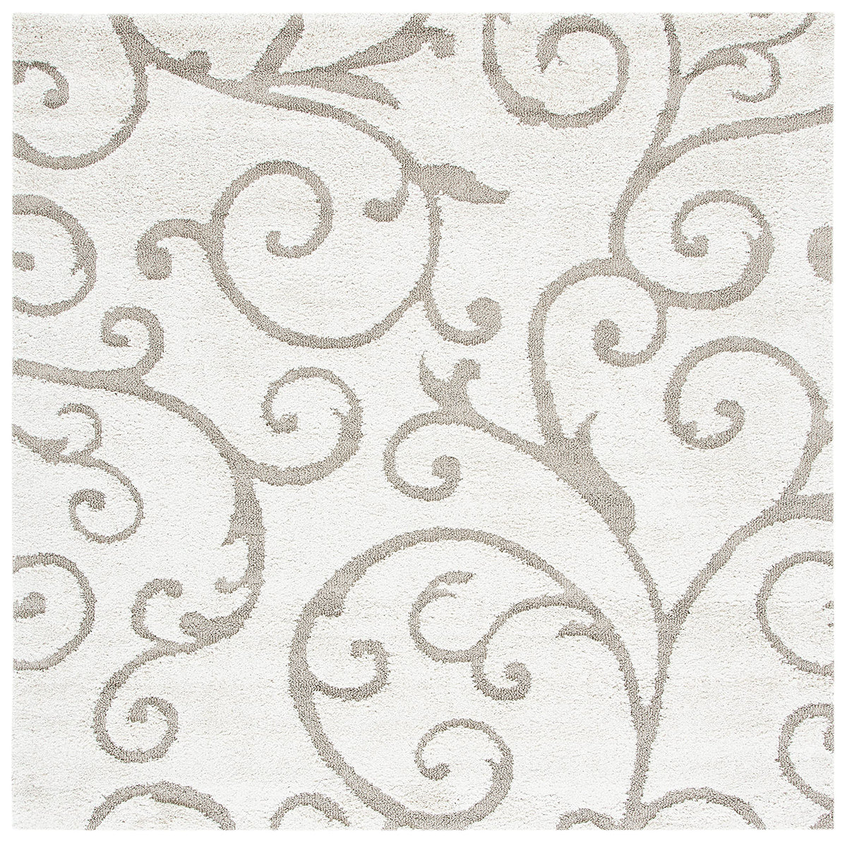 SAFAVIEH Florida Shag Rug 8'x10', Soft Plush Cream & Beige SG455-1113
