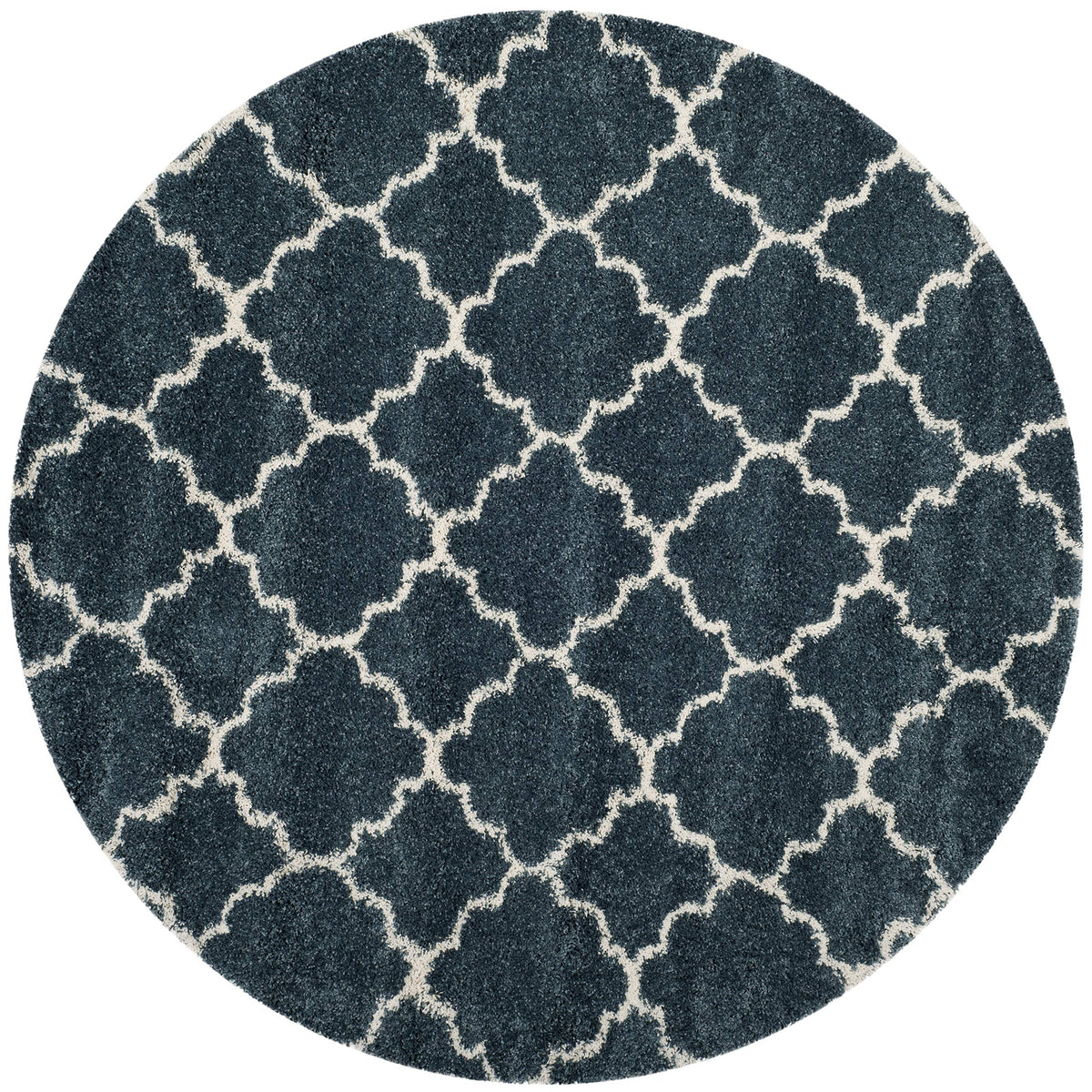 SAFAVIEH Hudson Shag Rug 9'x12', Soft Plush Modern Navy & Ivory SGH282C