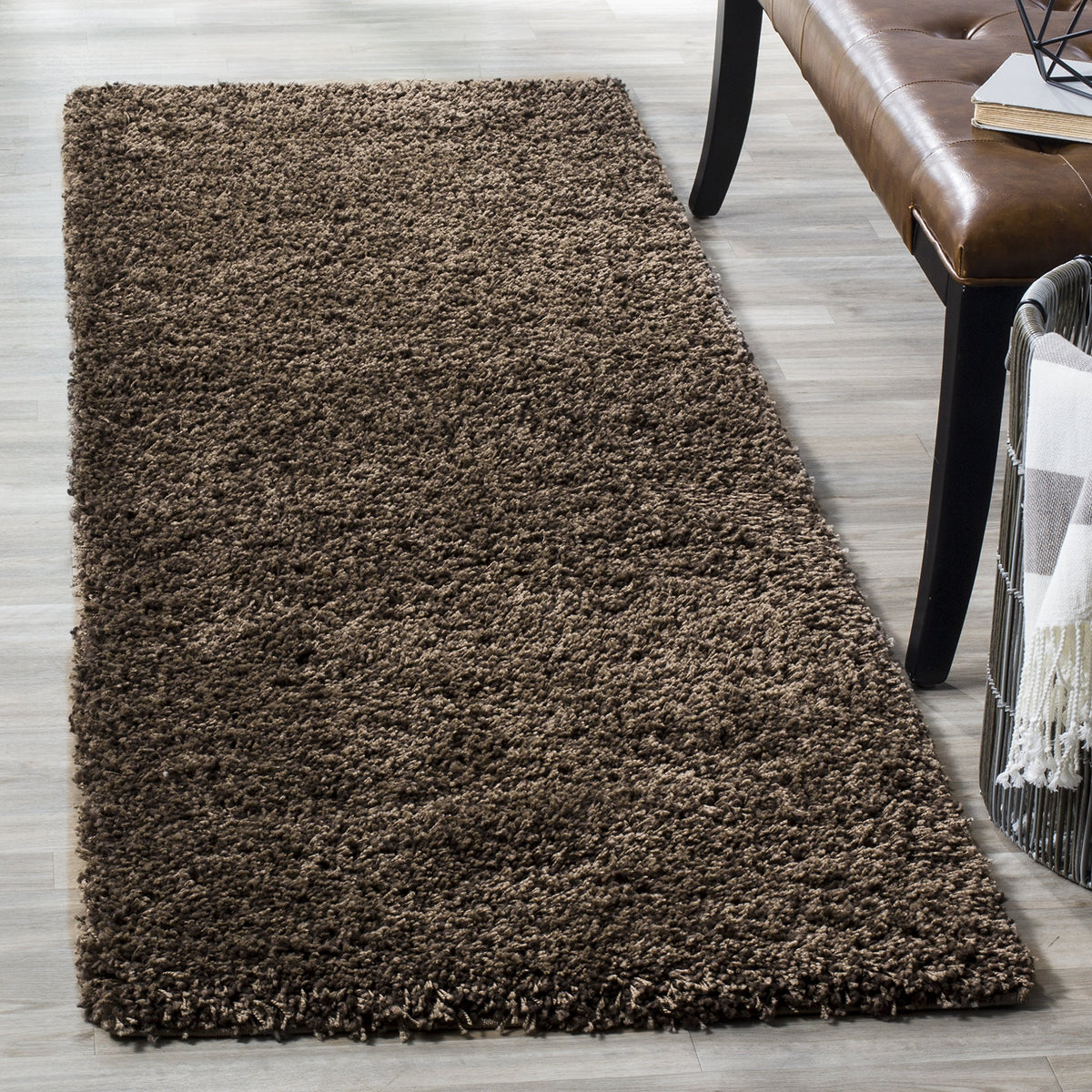 SAFAVIEH Area Rug 8x10 - California Shag Collection - Large - Beige, Non-Shedding & Easy to Clean, Ultra Plush Thick Pile, Ideal for Living Room, Bedroom, Dining Space (SG151-1313)
