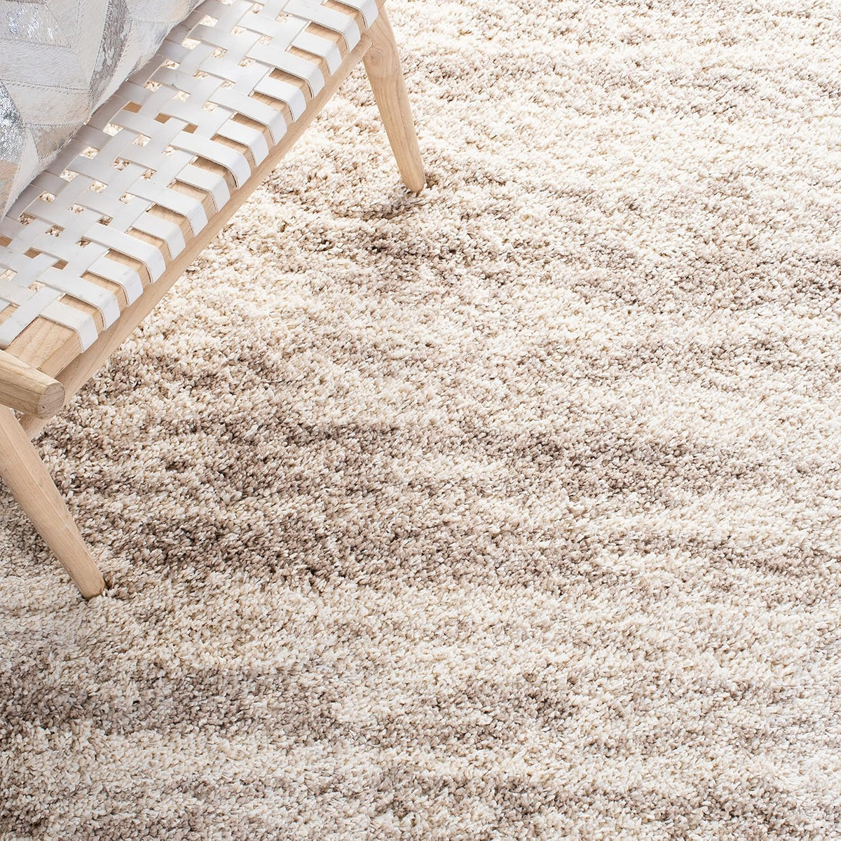 SAFAVIEH Hudson Shag Rug 9x12, Large Ivory & Beige SGH206B