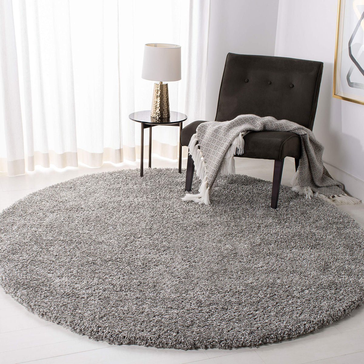 SAFAVIEH Area Rug 8x10 - California Shag Collection - Large - Beige, Non-Shedding & Easy to Clean, Ultra Plush Thick Pile, Ideal for Living Room, Bedroom, Dining Space (SG151-1313)