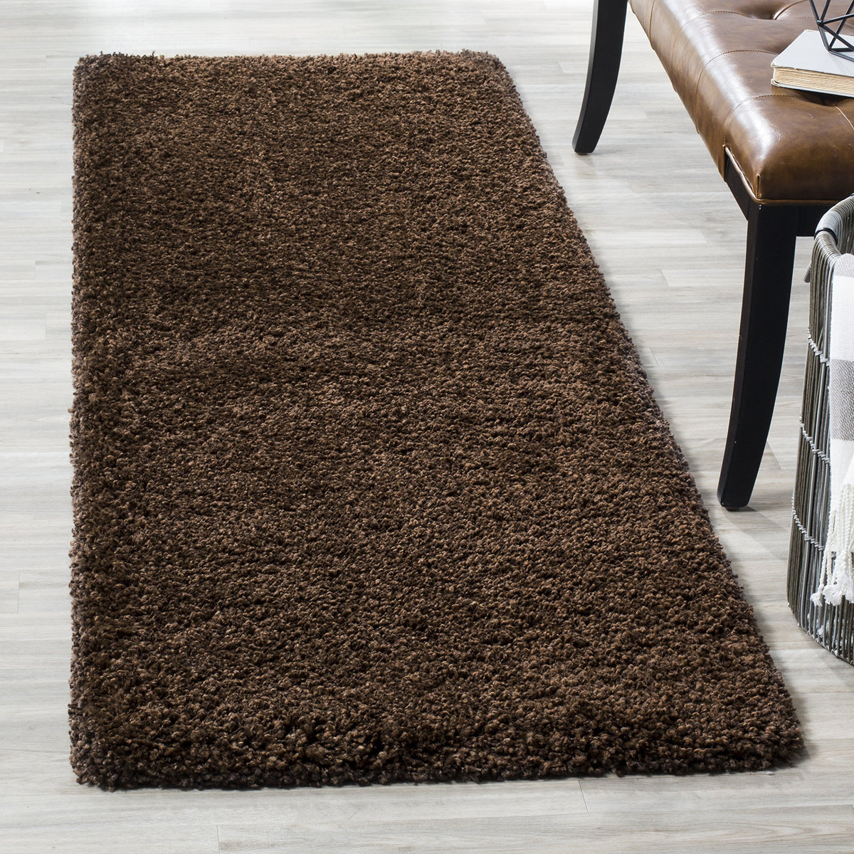 SAFAVIEH Area Rug 8x10 - California Shag Collection - Large - Beige, Non-Shedding & Easy to Clean, Ultra Plush Thick Pile, Ideal for Living Room, Bedroom, Dining Space (SG151-1313)