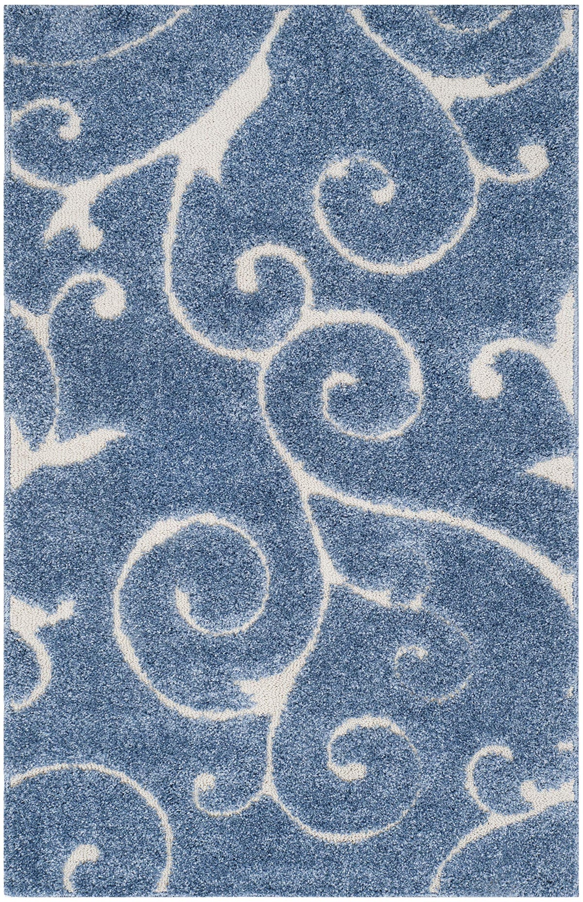SAFAVIEH Florida Shag Rug 8'x10', Soft Plush Cream & Beige SG455-1113