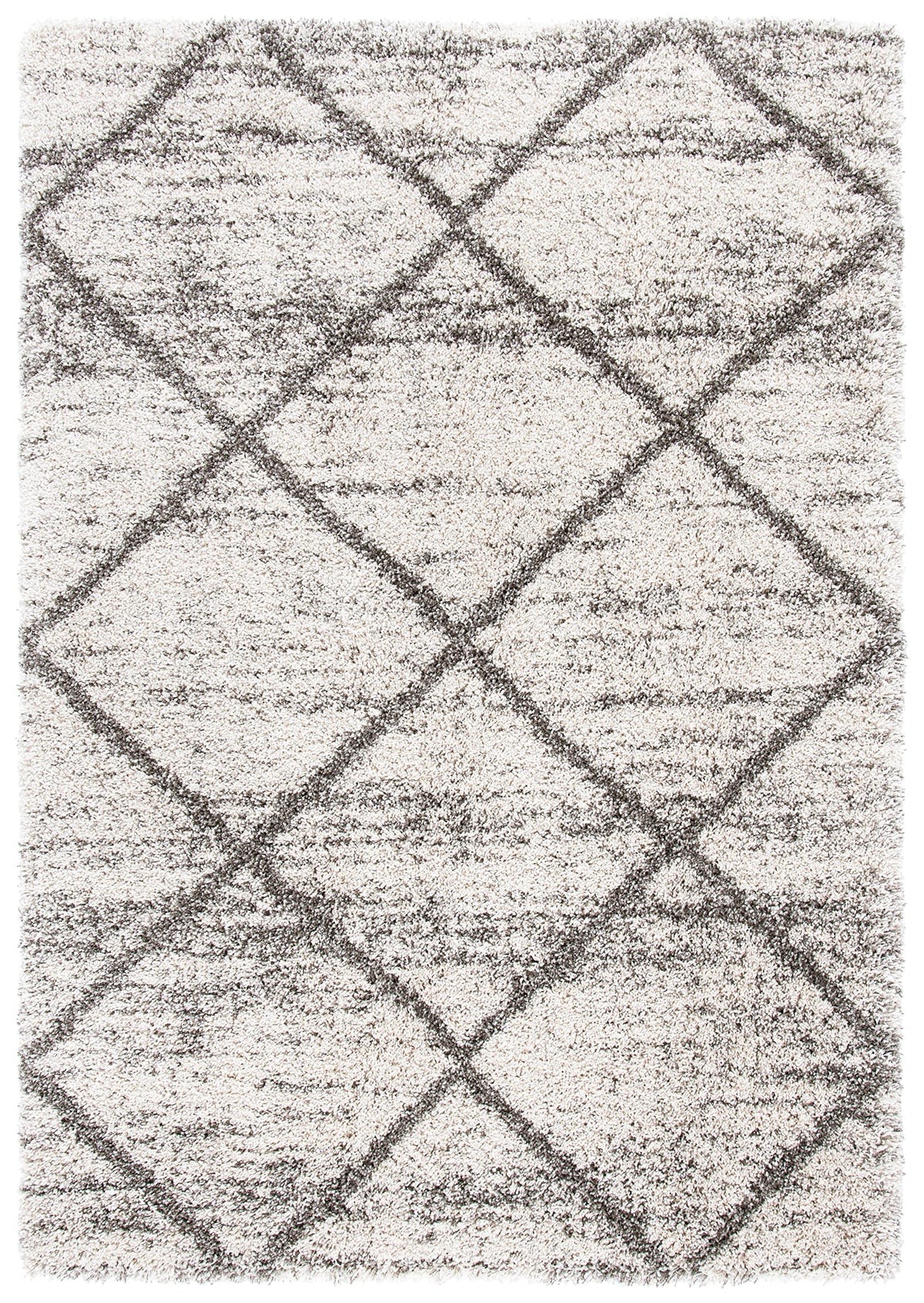 SAFAVIEH Hudson Shag Rug 8'x10', Soft Plush Moroccan Ivory & Beige SGH281D